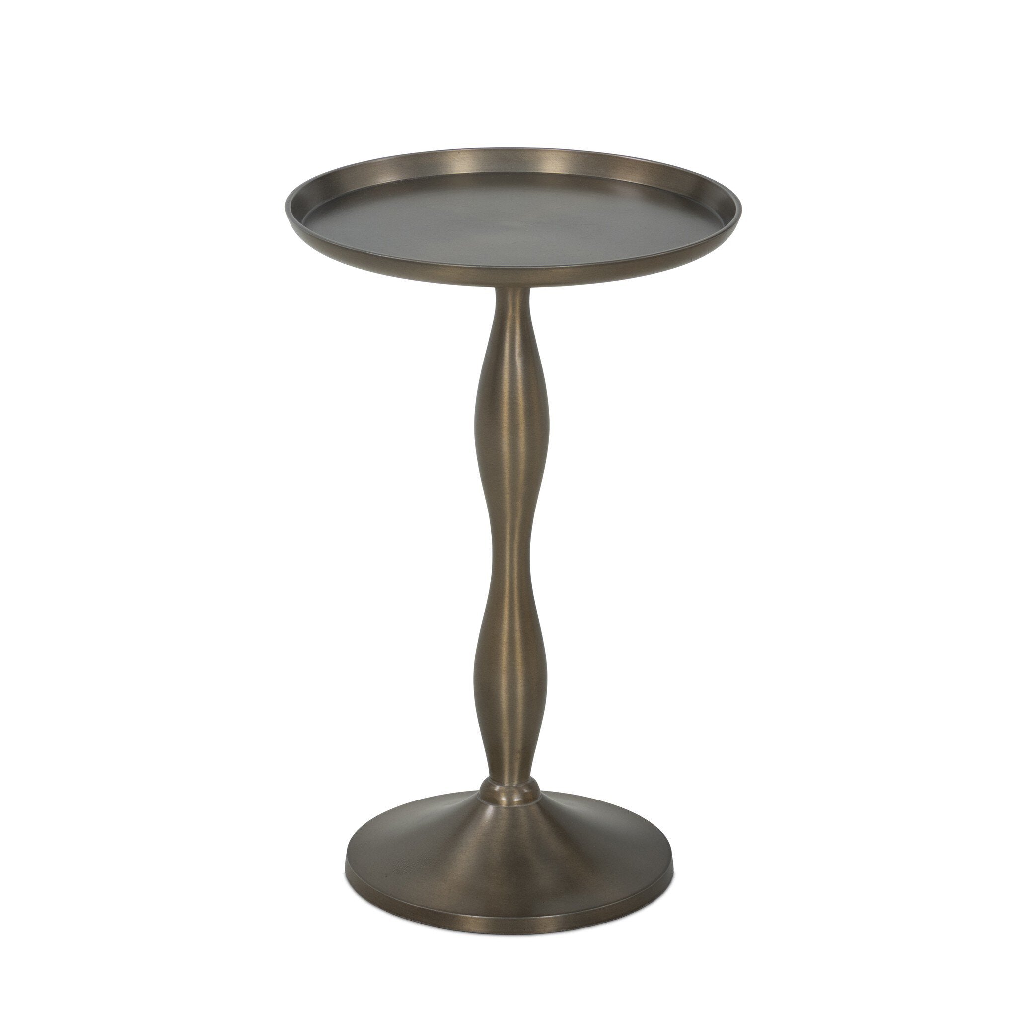 Four Hands Carden End Table — Dark Aluminum