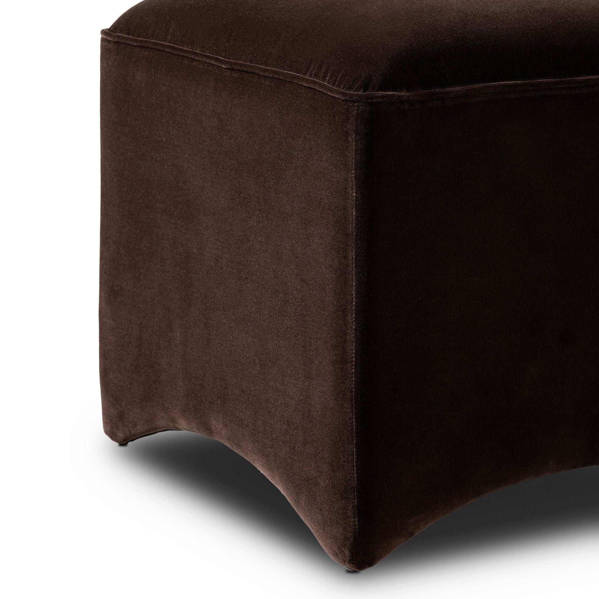 Four Hands Allonia Accent Stool — Surrey Cocoa