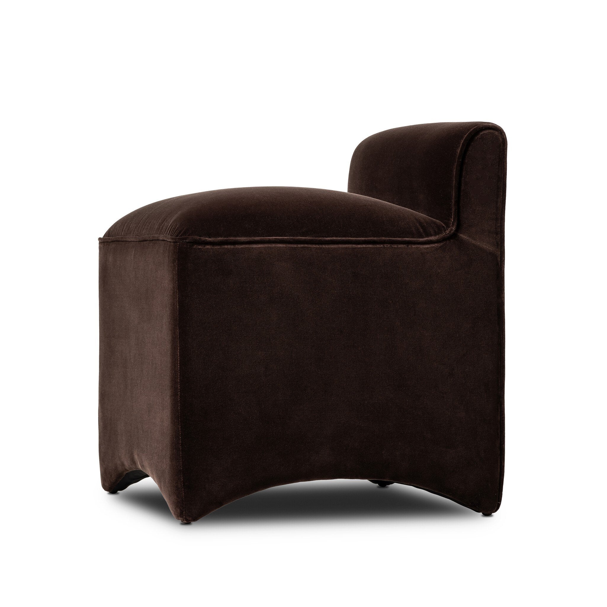 Four Hands Allonia Accent Stool — Surrey Cocoa