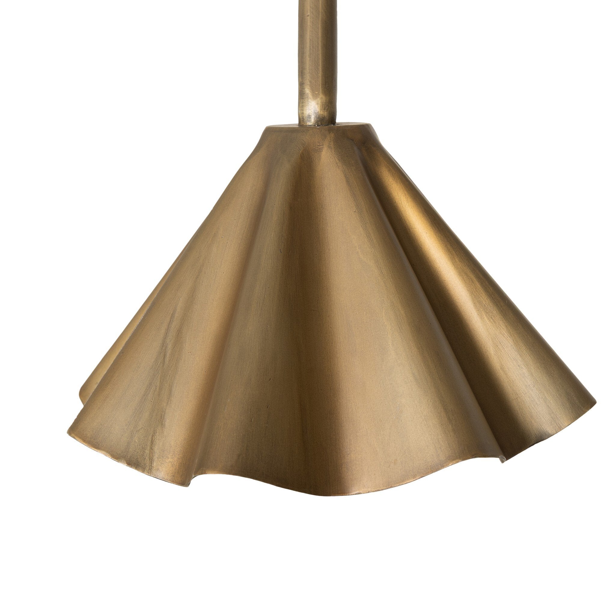 Four Hands Amabella Chandelier — Aged Antique Brass Iron-Black Cord