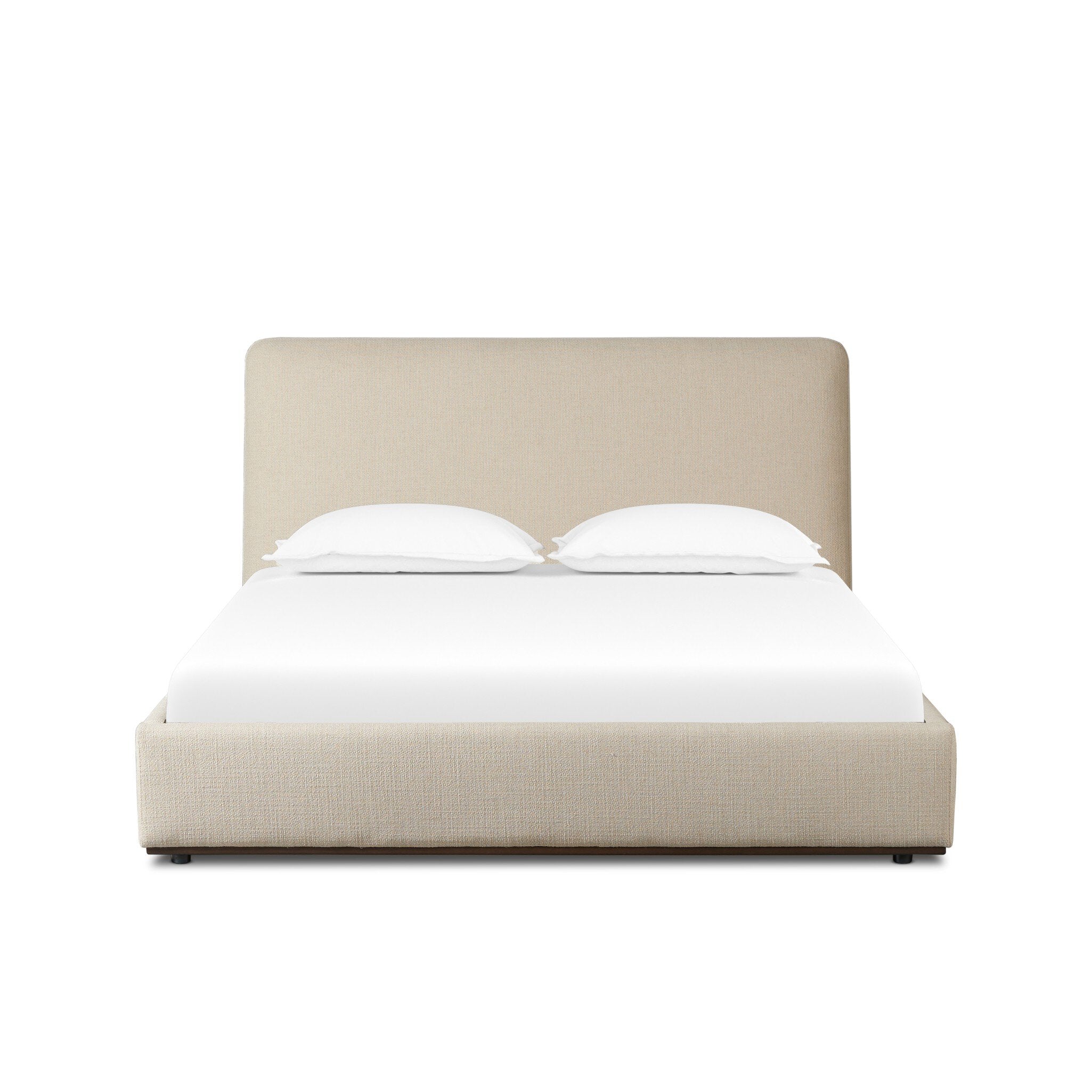 Four Hands Colt Platform Bed — Irving Flax-Aged Sienna-King
