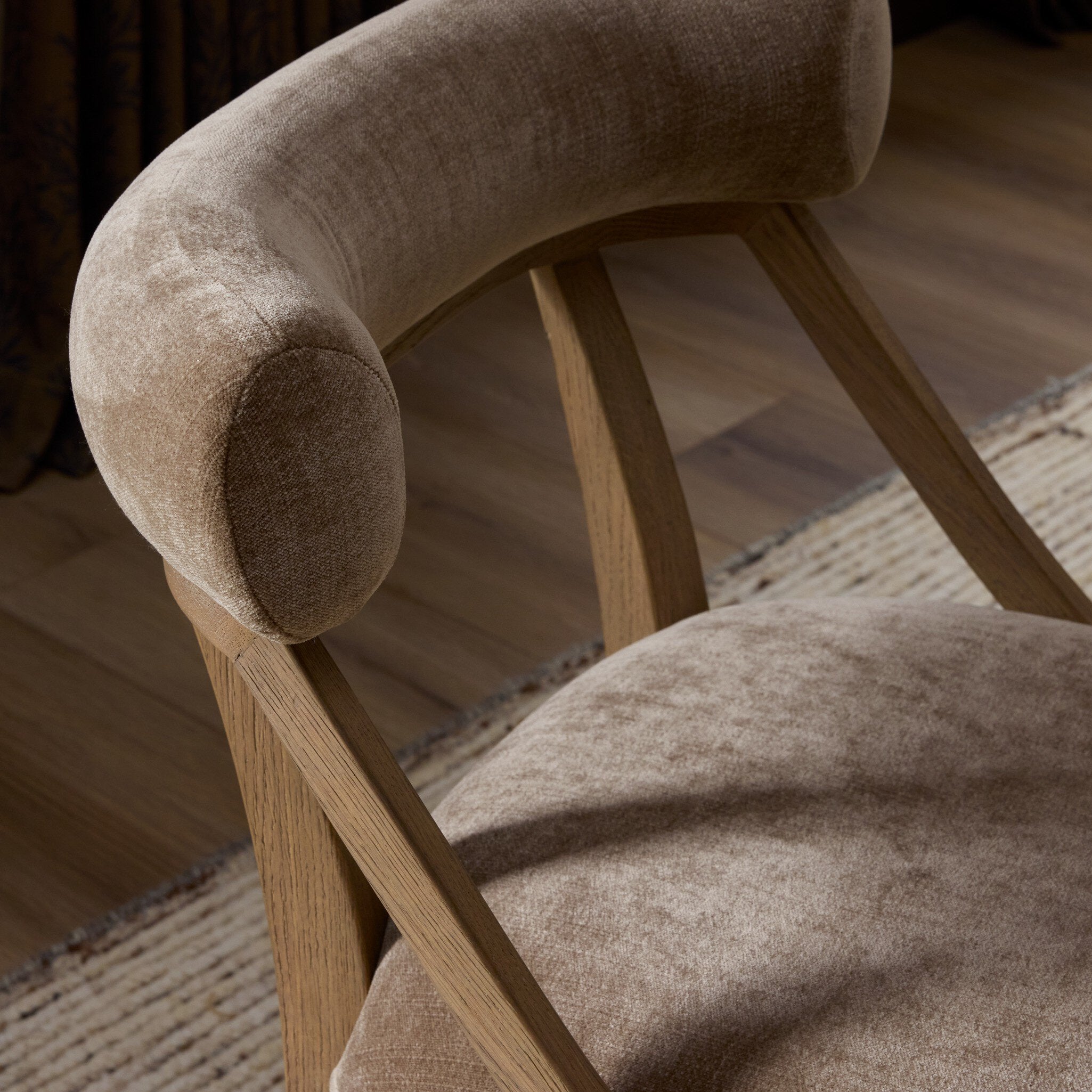 Four Hands Winsley Dining Chair — Altair Mushroom-Drifted Oak