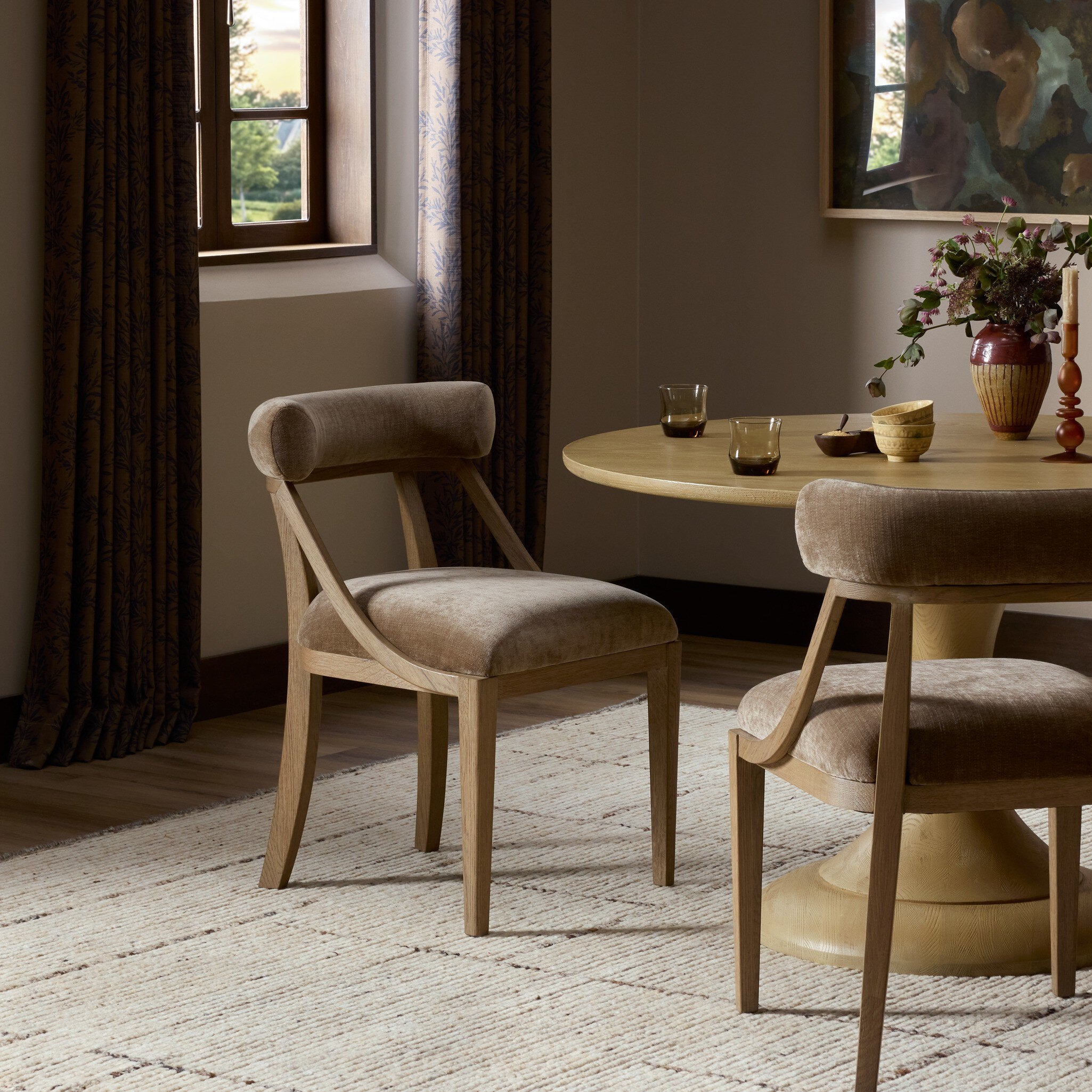 Four Hands Winsley Dining Chair — Altair Mushroom-Drifted Oak