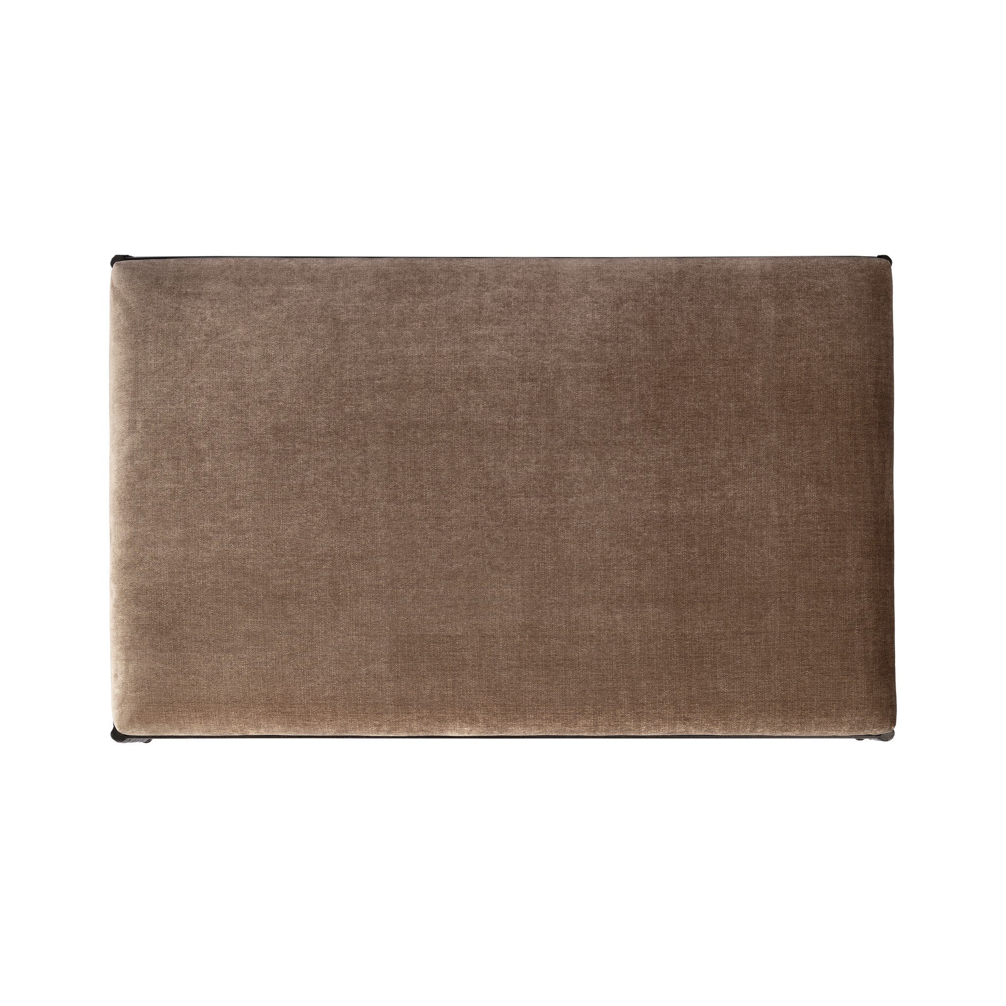 Four Hands Jade Cocktail Ottoman — Altair Mushroom-Textured Bronze-Hammered Bronze