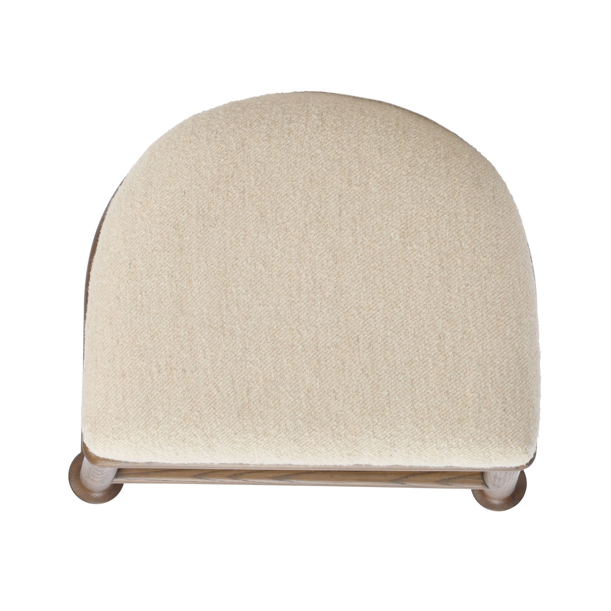 Four Hands Royce Backless Stool — Charter Oatmeal-Antique Walnut-Counter