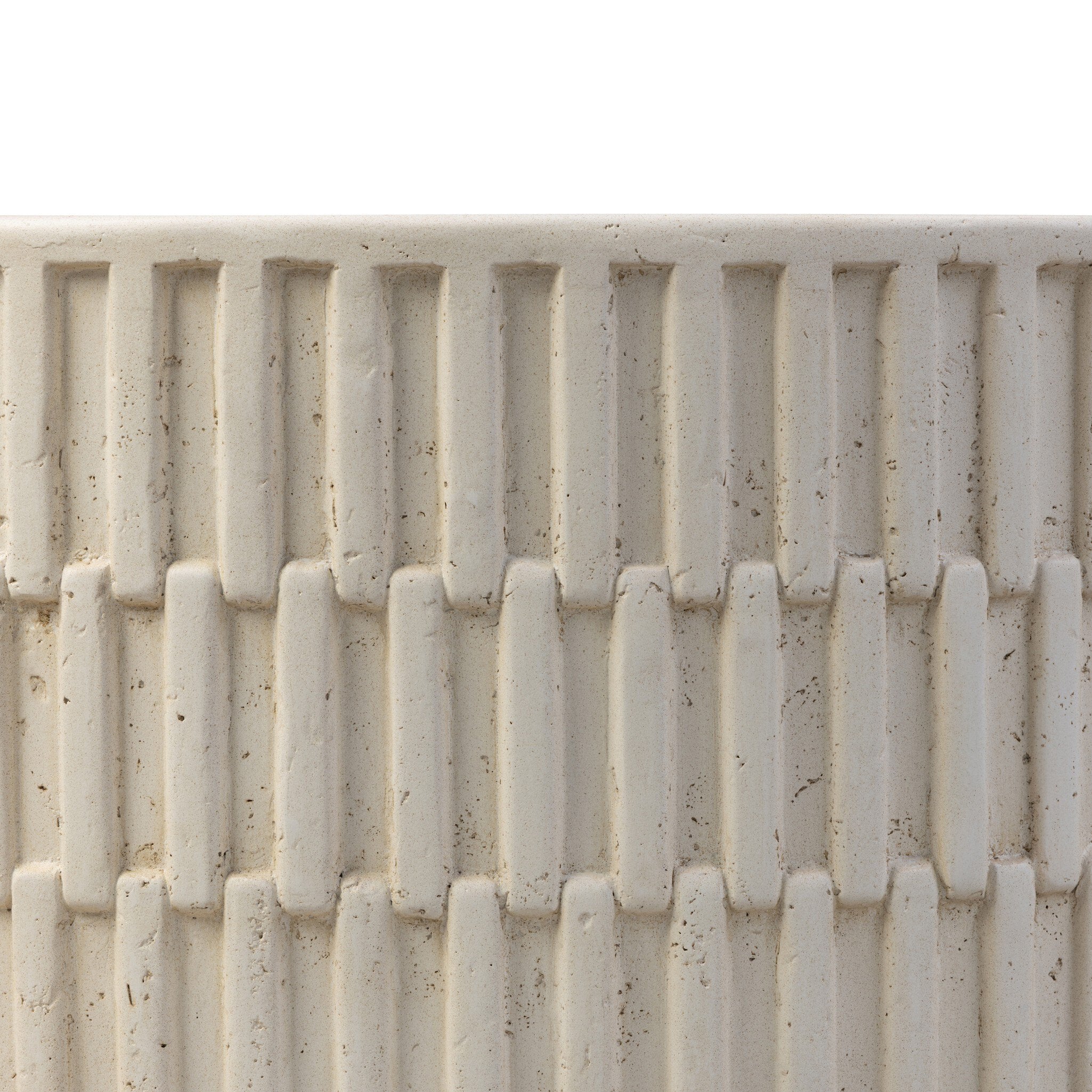 Four Hands Callisto Outdoor Coffee Table — Aged White Concrete