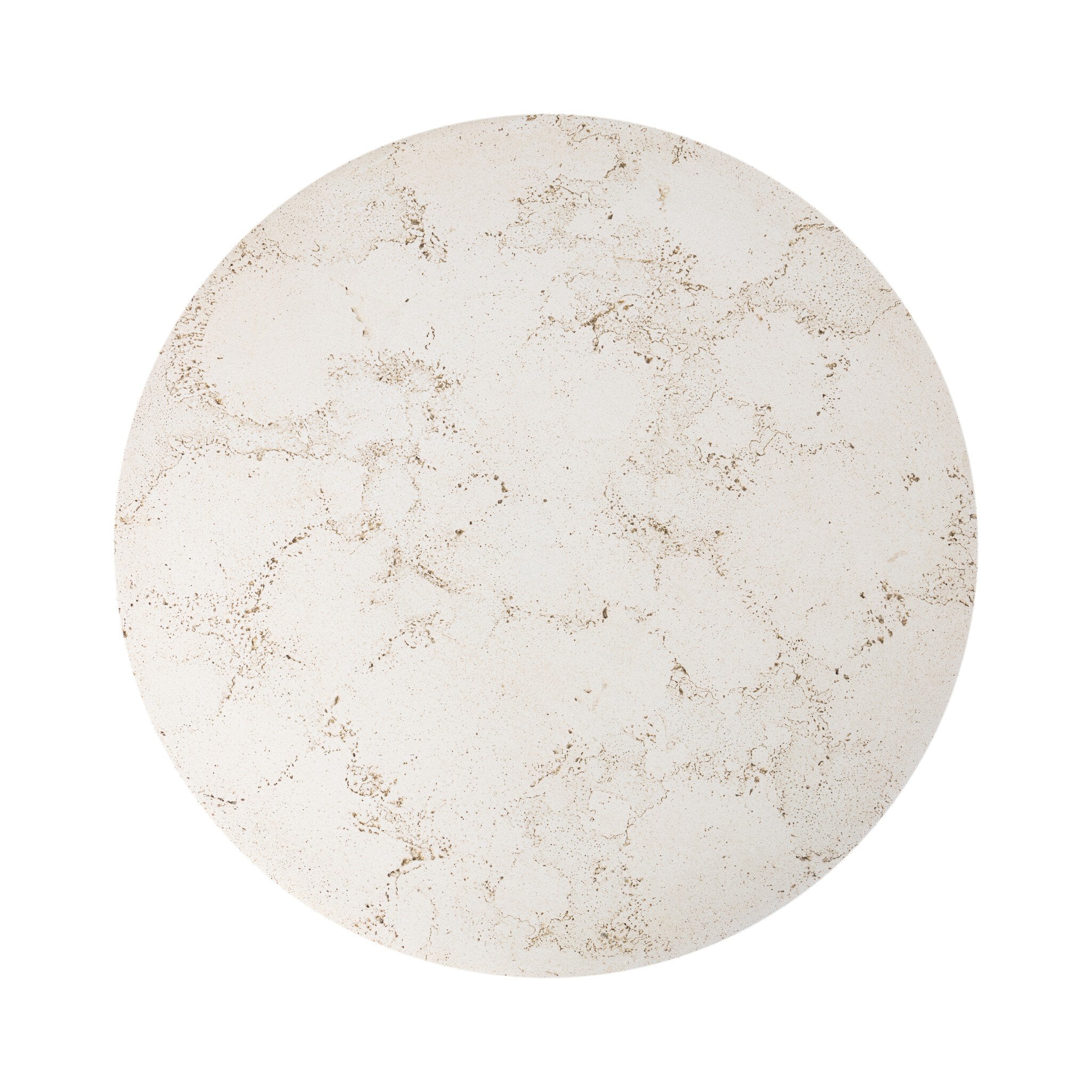 Four Hands Callisto Outdoor End Table — Aged White Concrete