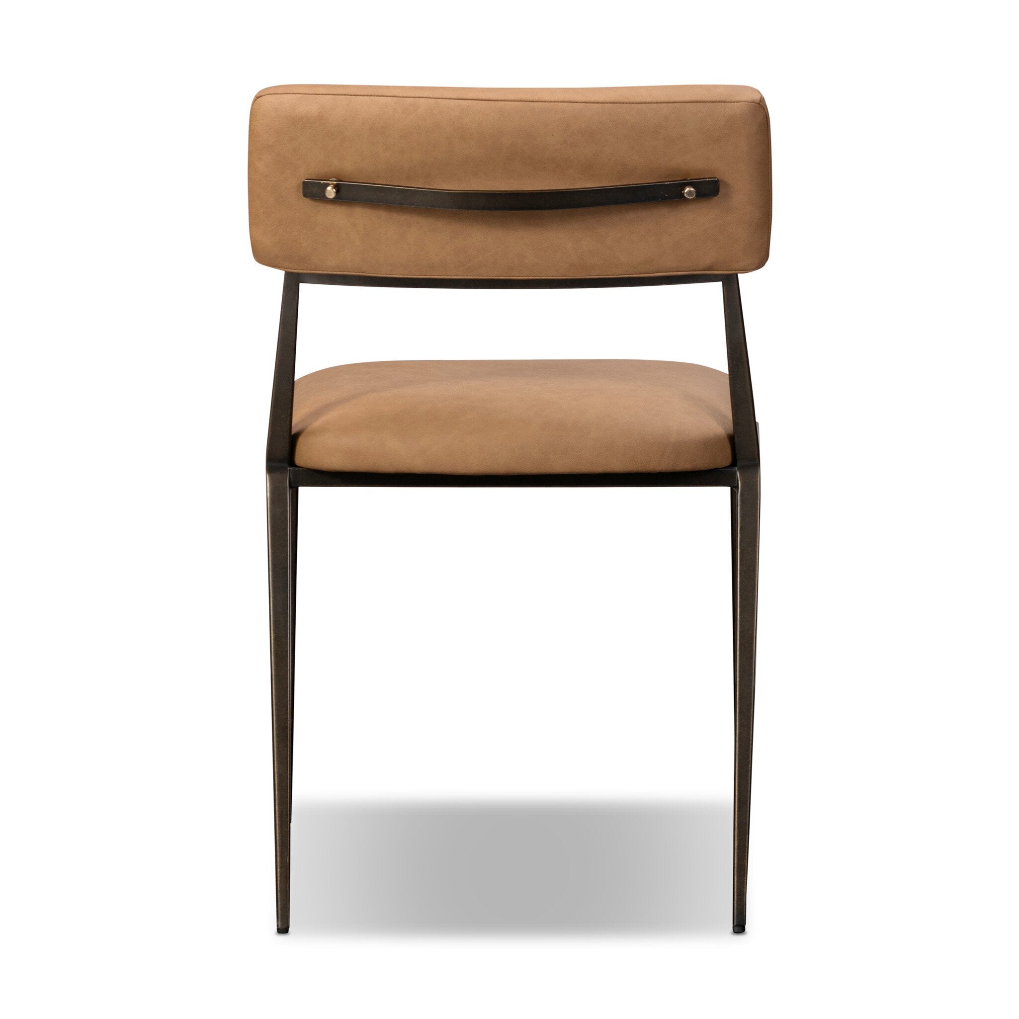 Four Hands Somerson Dining Chair — Maestro Camel-Burnished Bronze-Aged Brass