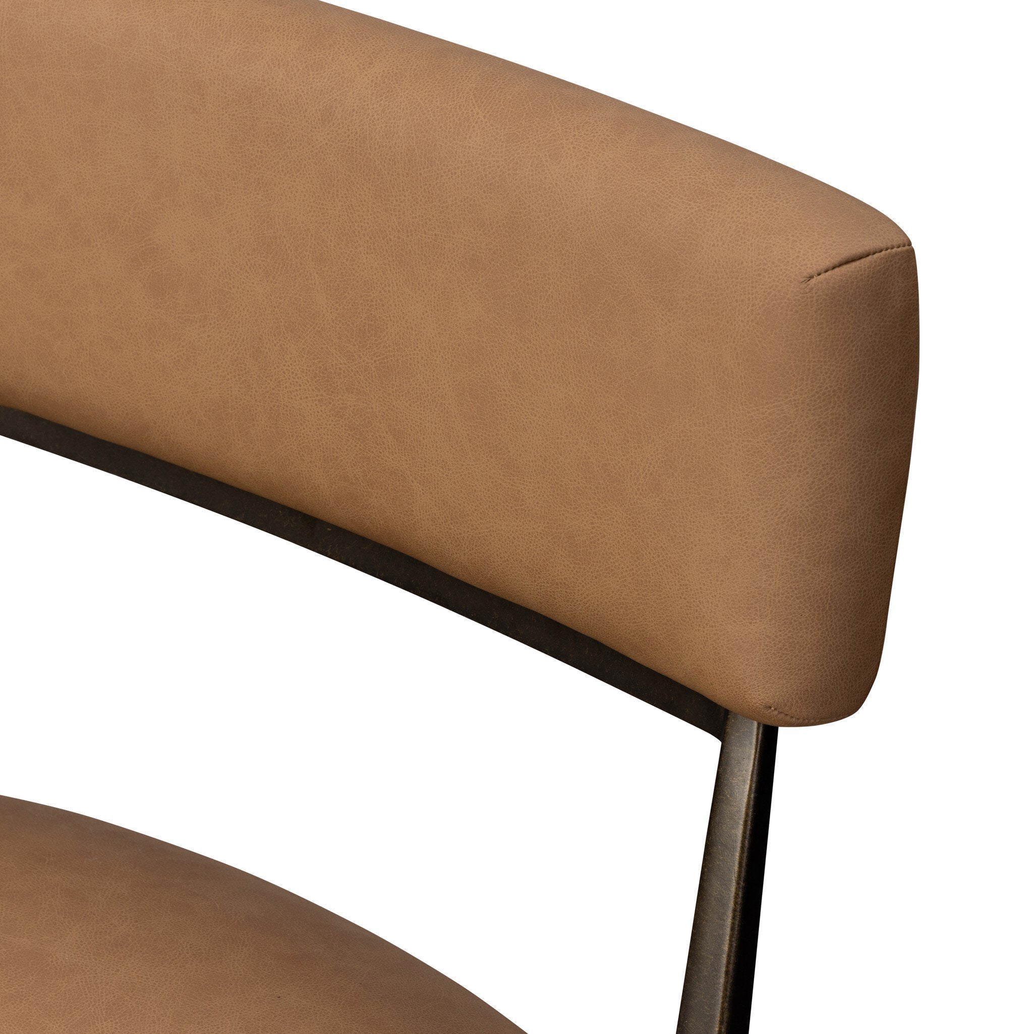 Four Hands Somerson Dining Chair — Maestro Camel-Burnished Bronze-Aged Brass