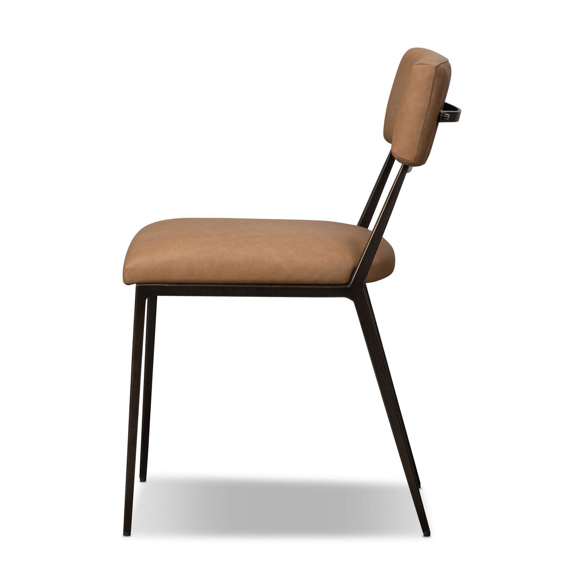 Four Hands Somerson Dining Chair — Maestro Camel-Burnished Bronze-Aged Brass