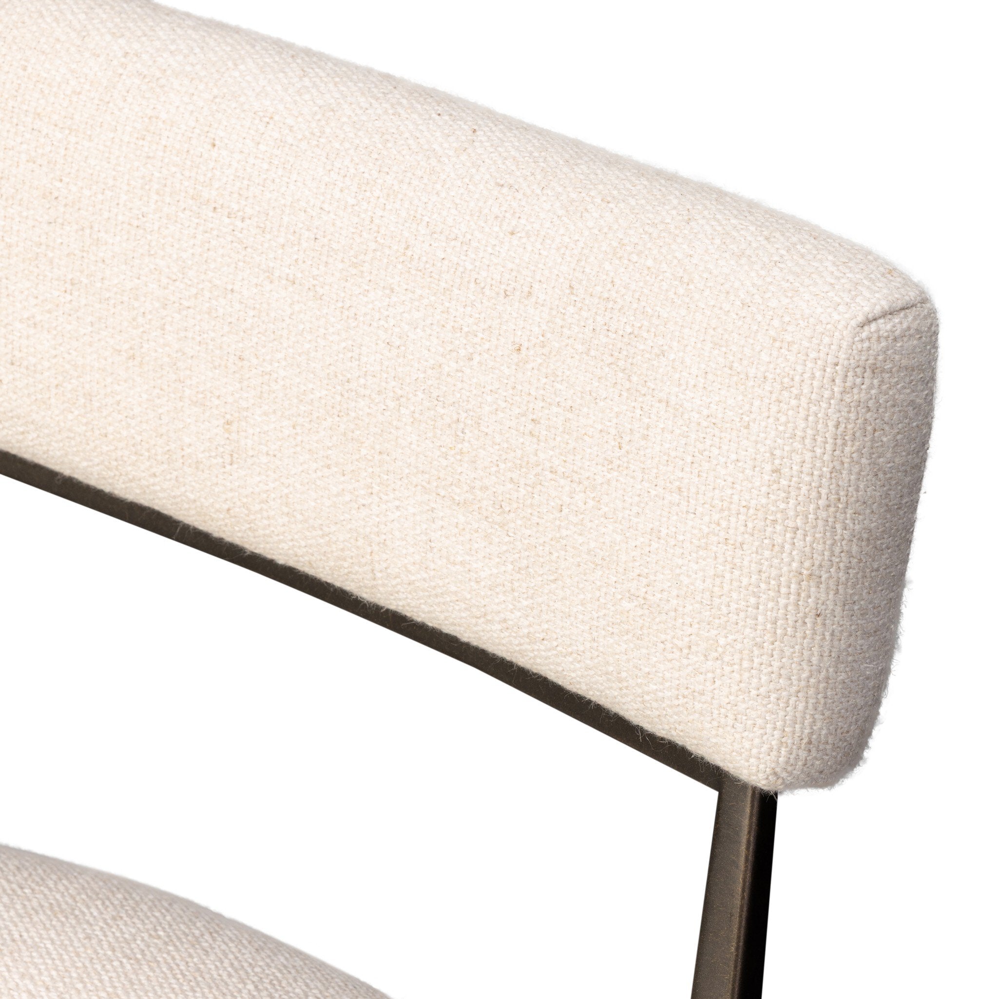 Four Hands Somerson Dining Chair — Thames Cream-Burnished Bronze-Aged Brass