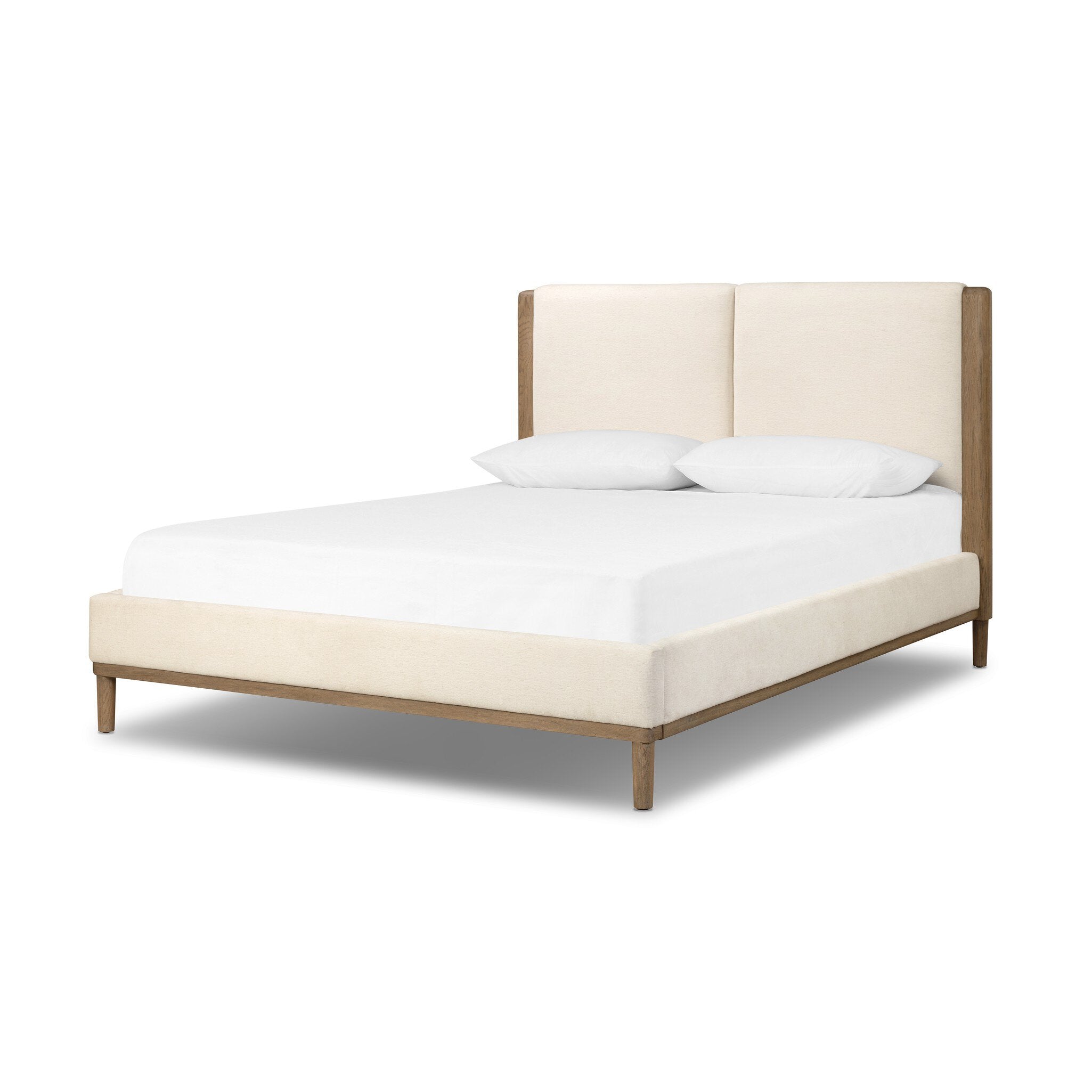 Four Hands Ettie Bed — Laughlin Bone-Drifted Oak Veneer-Drifted Oak-Queen