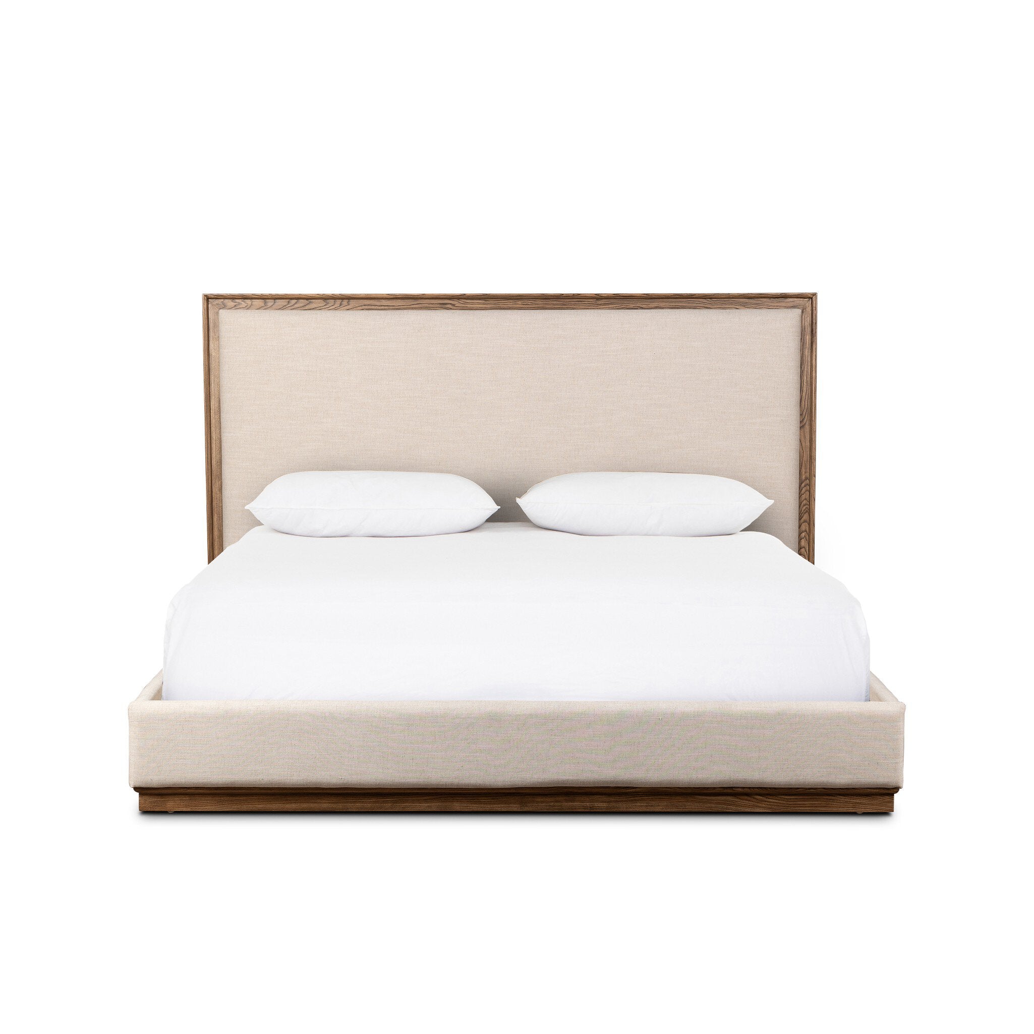 Four Hands Pearson Bed — Savoy Parchment-Amber Ash Solid-King