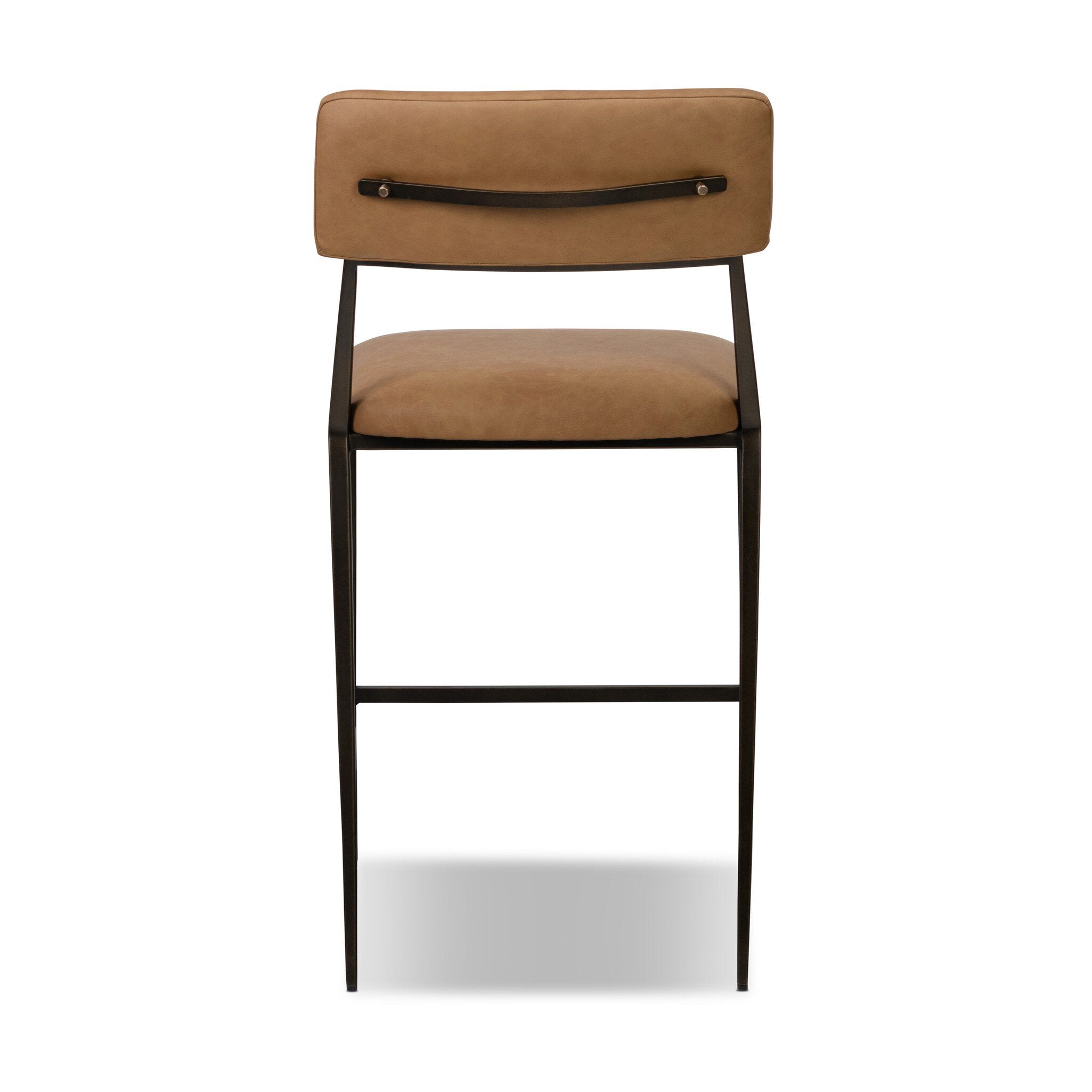 Four Hands Somerson Stool — Maestro Camel-Burnished Bronze-Aged Brass-Counter
