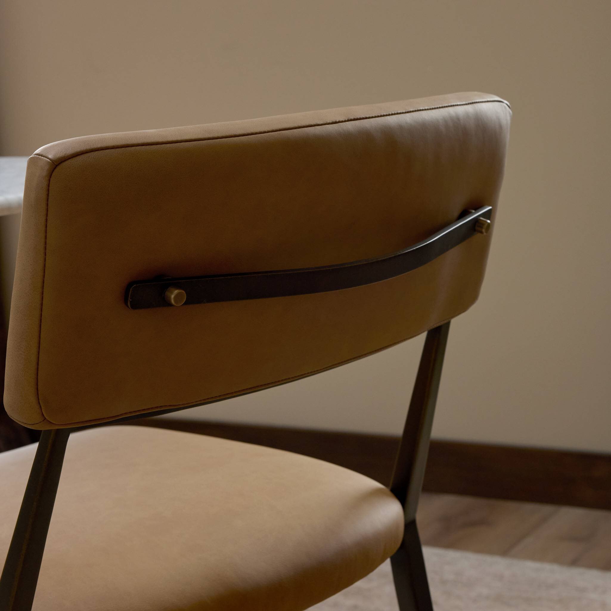 Four Hands Somerson Stool — Maestro Camel-Burnished Bronze-Aged Brass-Counter