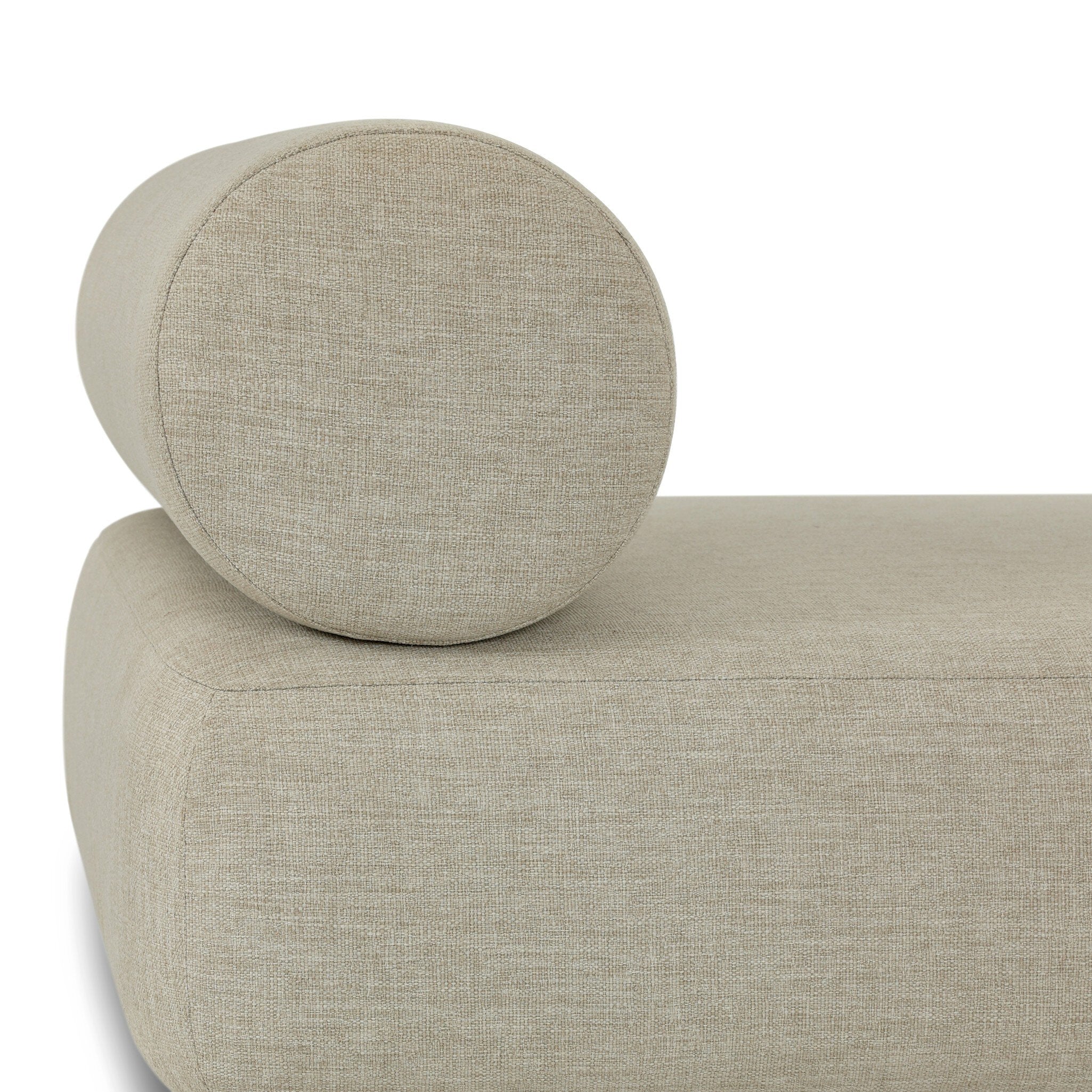 Four Hands Leilani Outdoor Chaise — Alessi Buff-Stained Saddle Brown