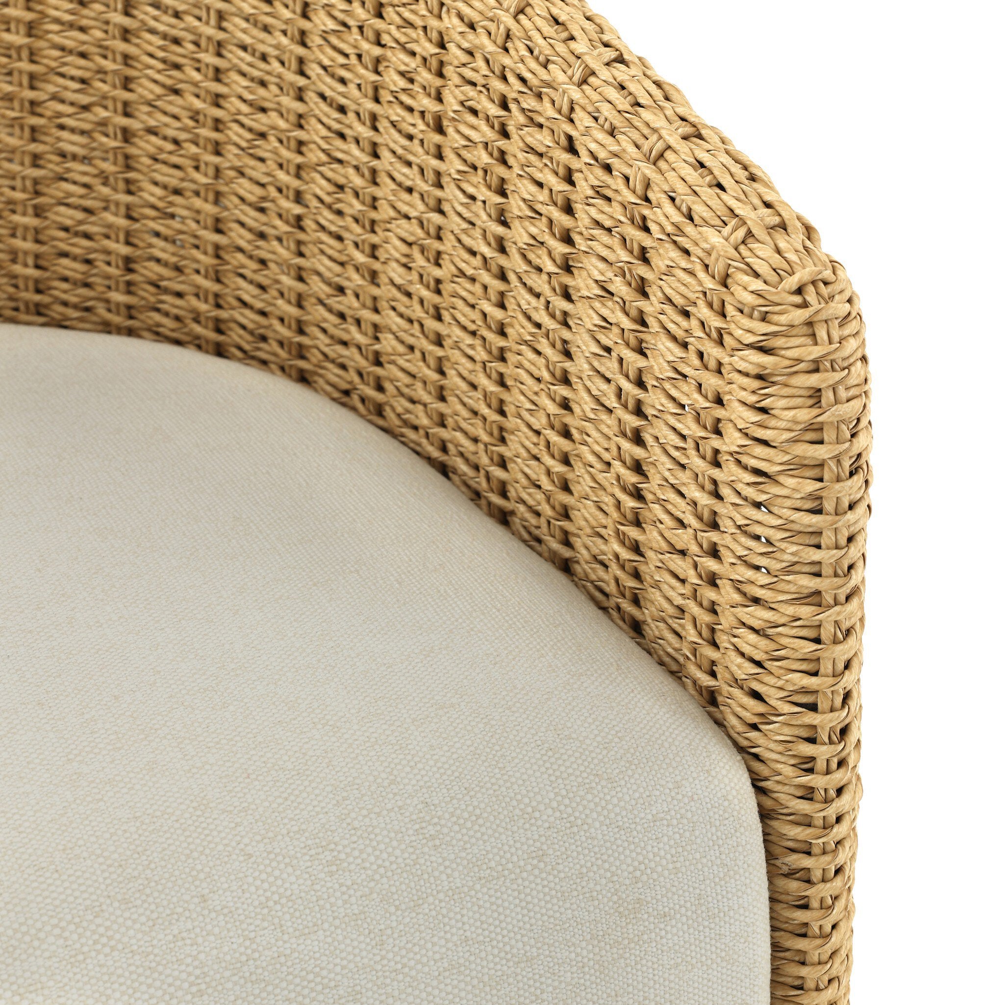 Four Hands Maven Outdoor Dining Chair — Faux Hyacinth-Alessi Linen