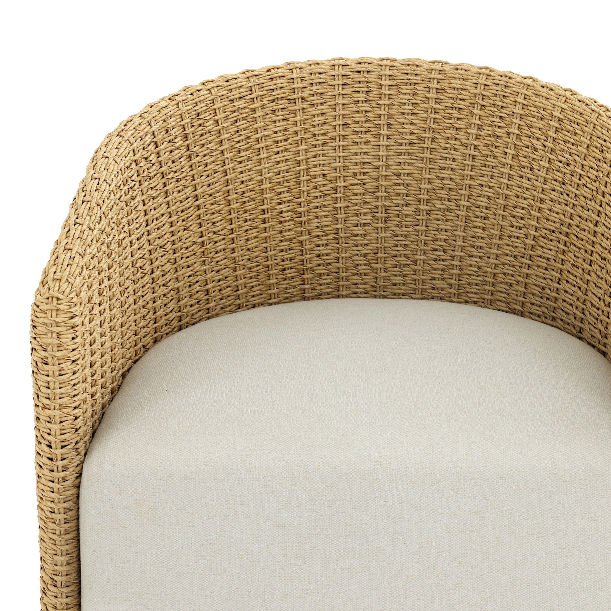 Four Hands Maven Outdoor Dining Chair — Faux Hyacinth-Alessi Linen