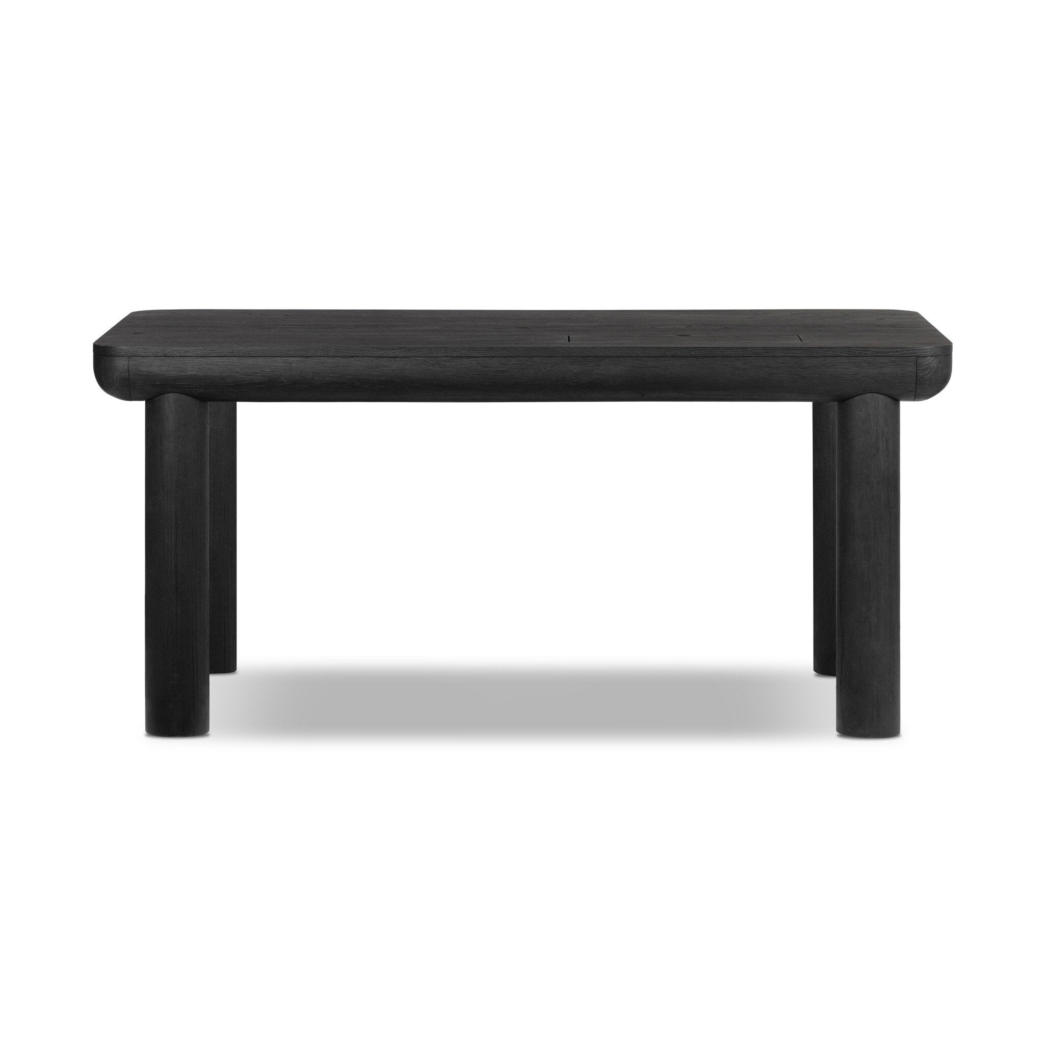 Four Hands Taylor Standing Desk — Worn Black Oak-Worn Black Oak Veneer