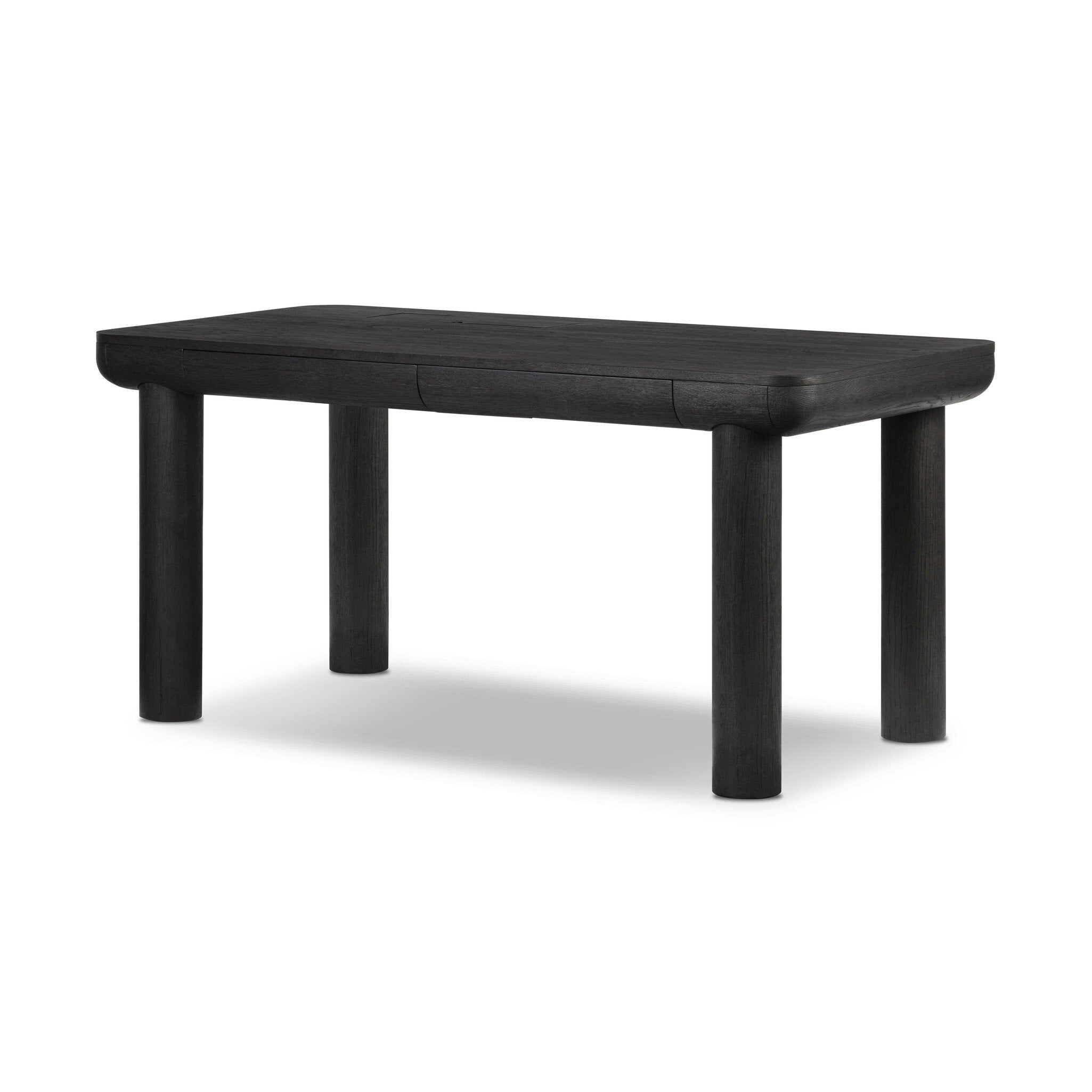 Four Hands Taylor Standing Desk — Worn Black Oak-Worn Black Oak Veneer