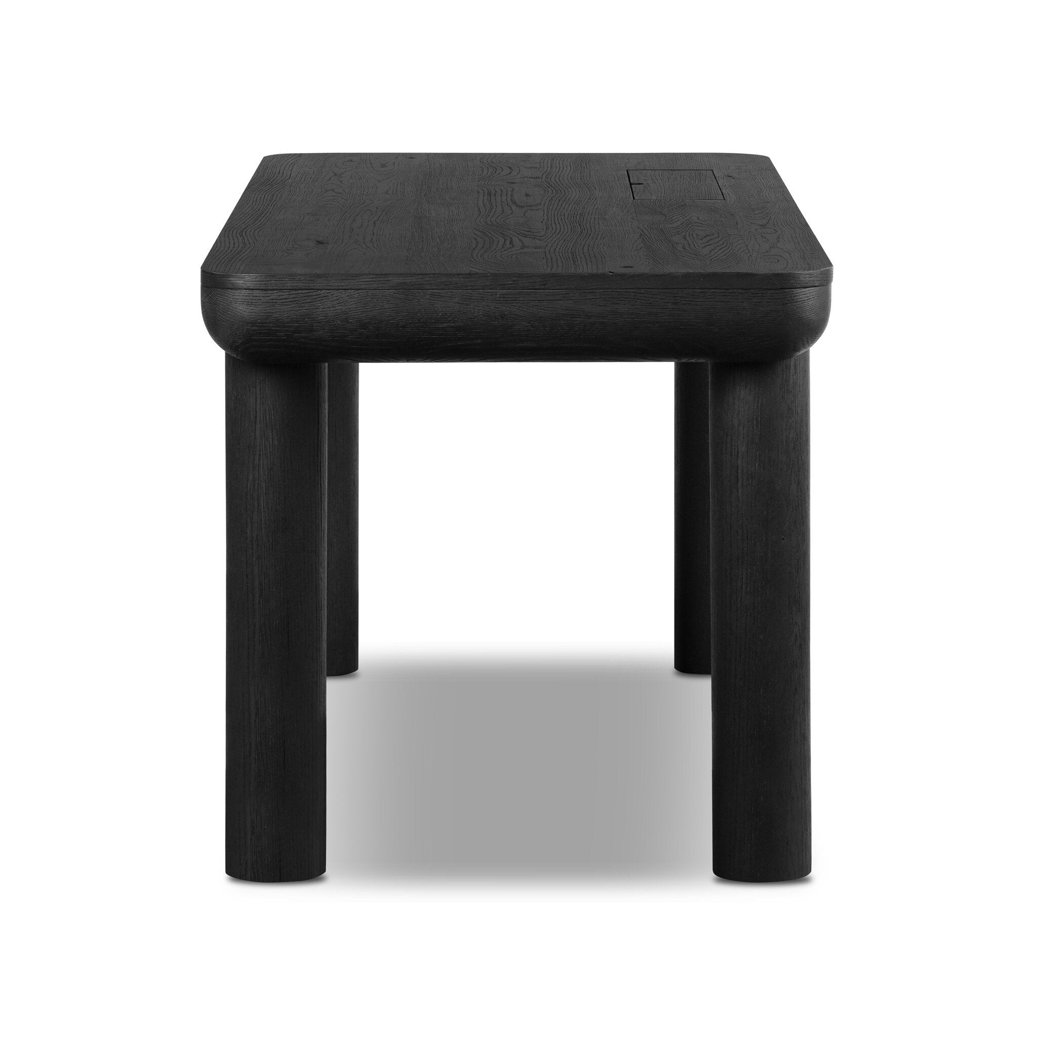 Four Hands Taylor Standing Desk — Worn Black Oak-Worn Black Oak Veneer
