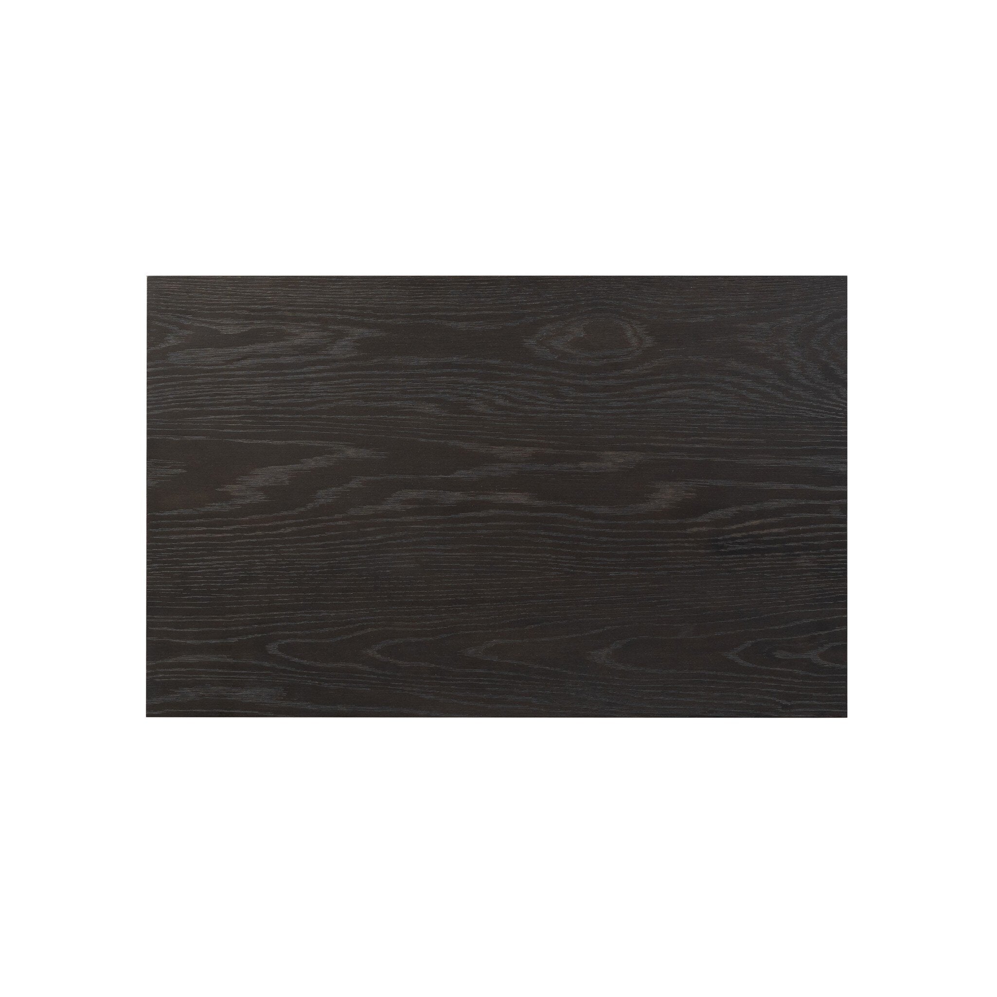 Four Hands Swell Nightstand — Dry Black Oak Veneer-Dark Aluminum
