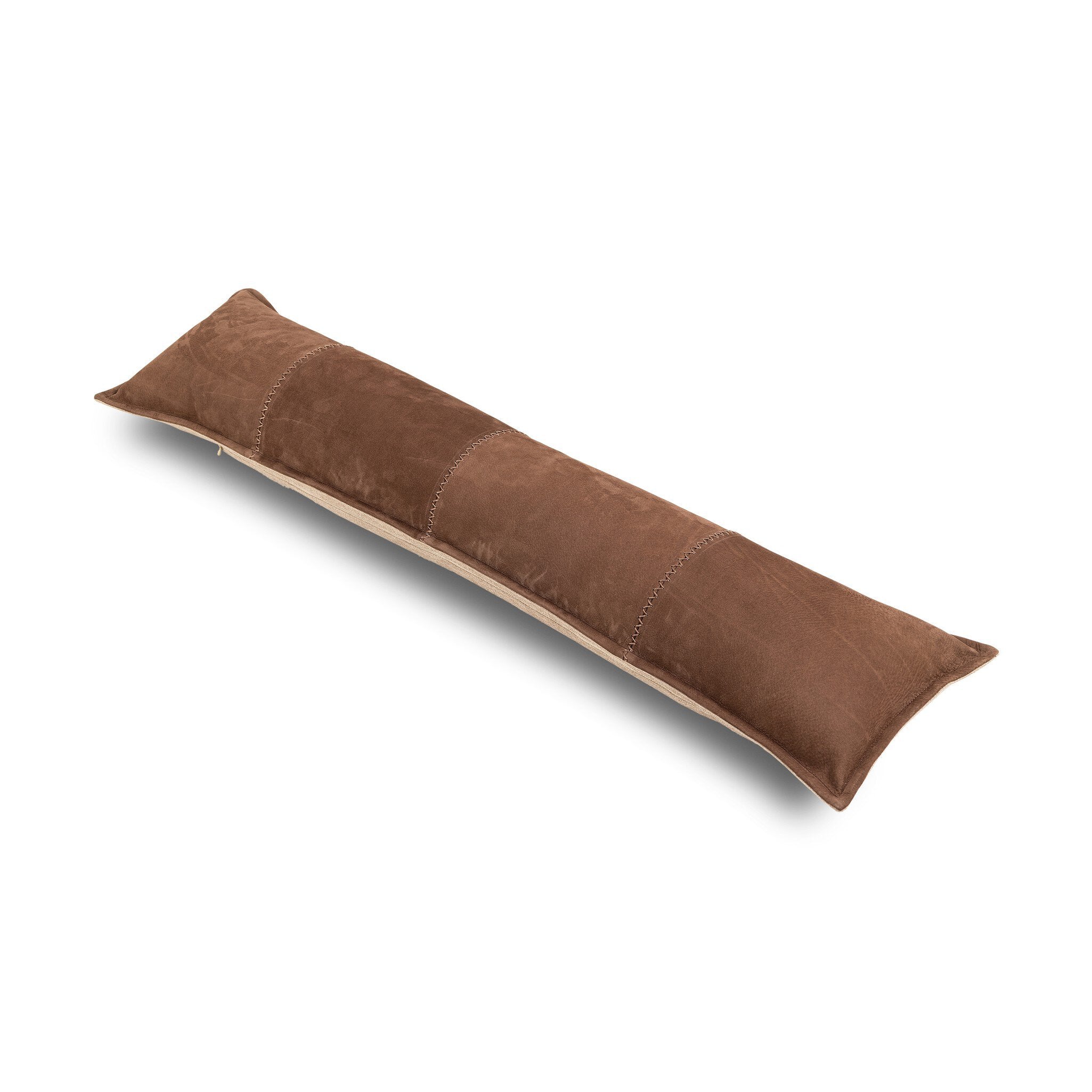Four Hands Trenton Pillow — Nubuck Tobacco-Laughlin Cafe-12"x48"