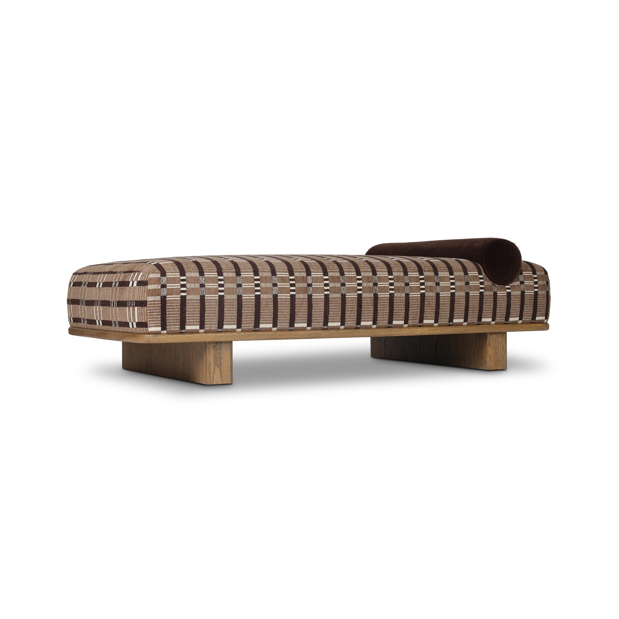 Four Hands Teia Chaise — Sandhill Cocoa-Distressed Sable-Monte Chocolate