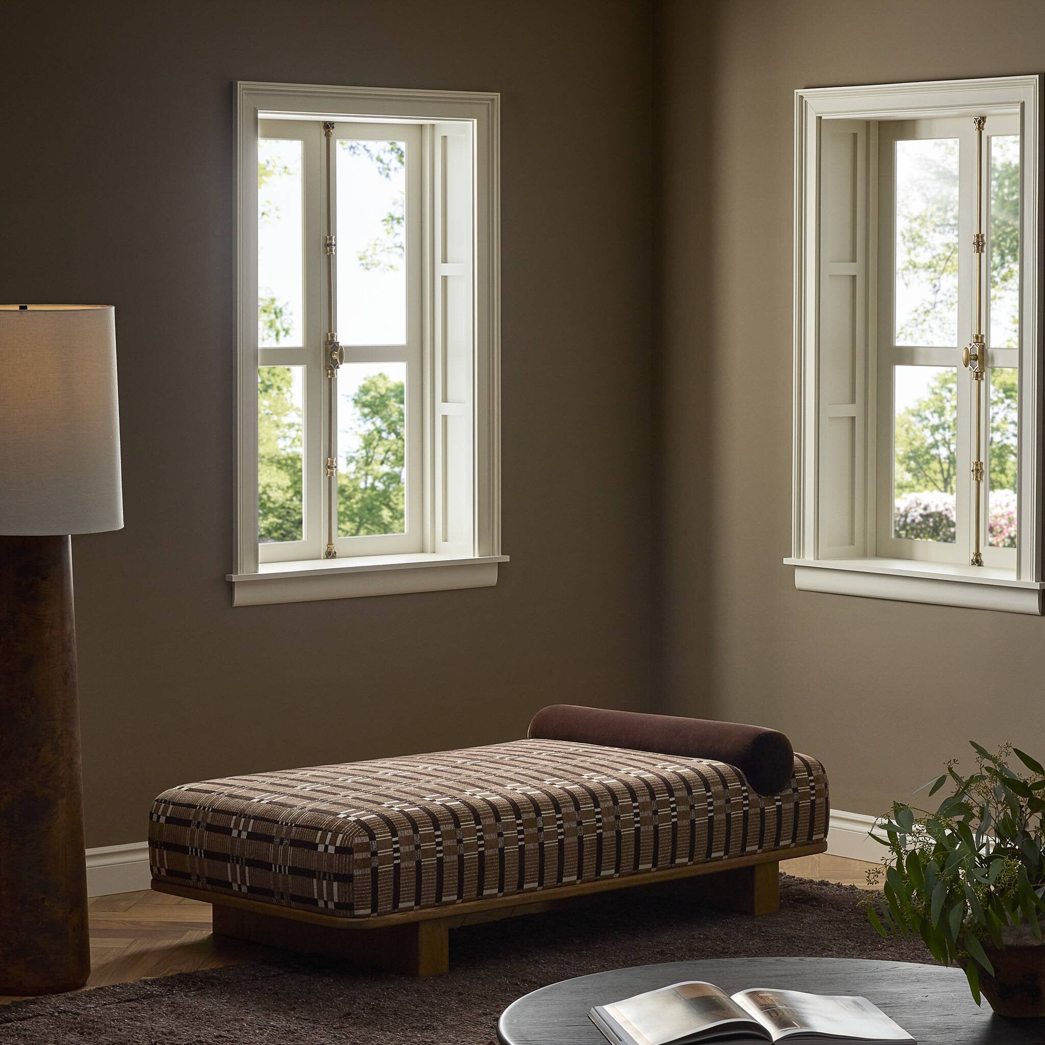 Four Hands Teia Chaise — Sandhill Cocoa-Distressed Sable-Monte Chocolate