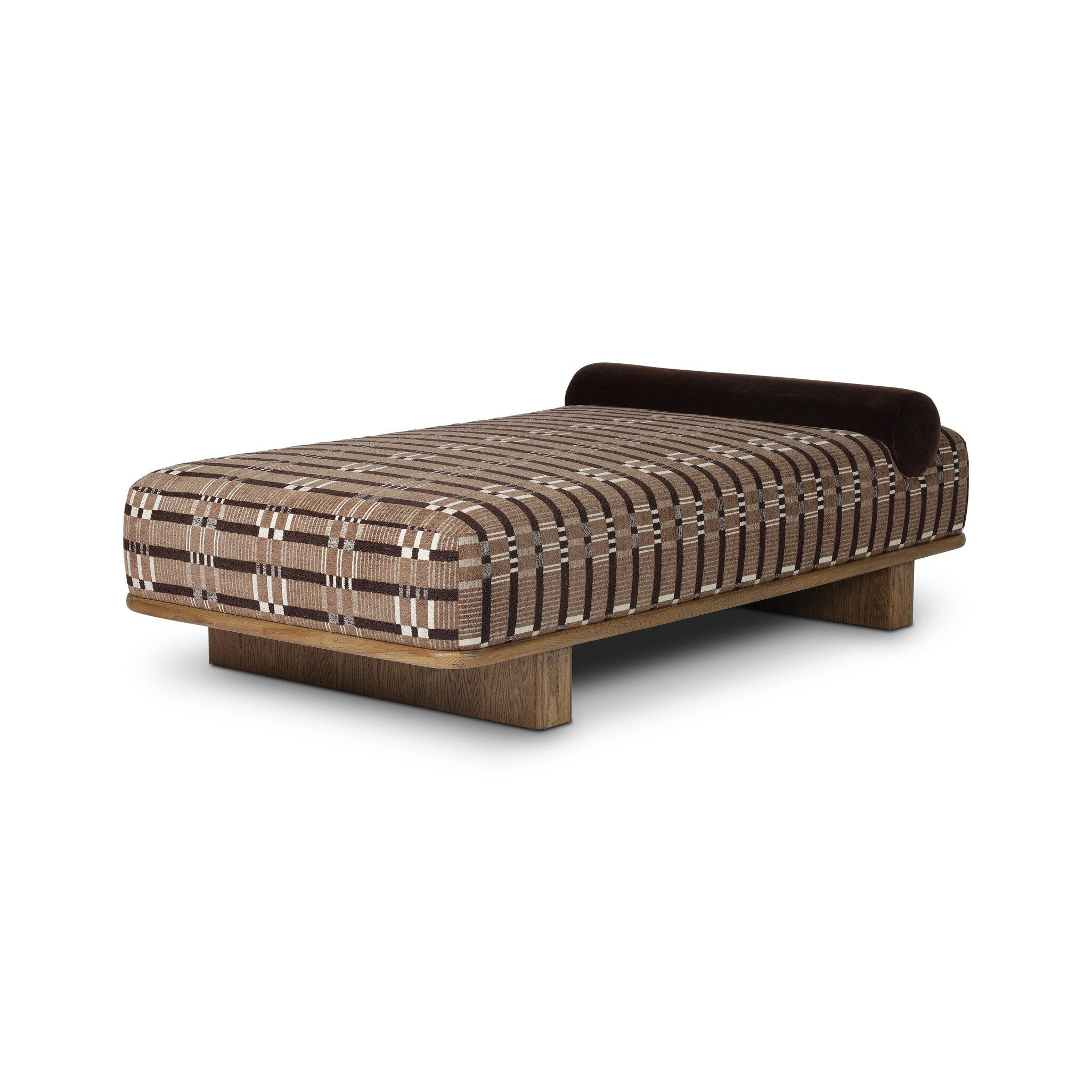 Four Hands Teia Chaise — Sandhill Cocoa-Distressed Sable-Monte Chocolate