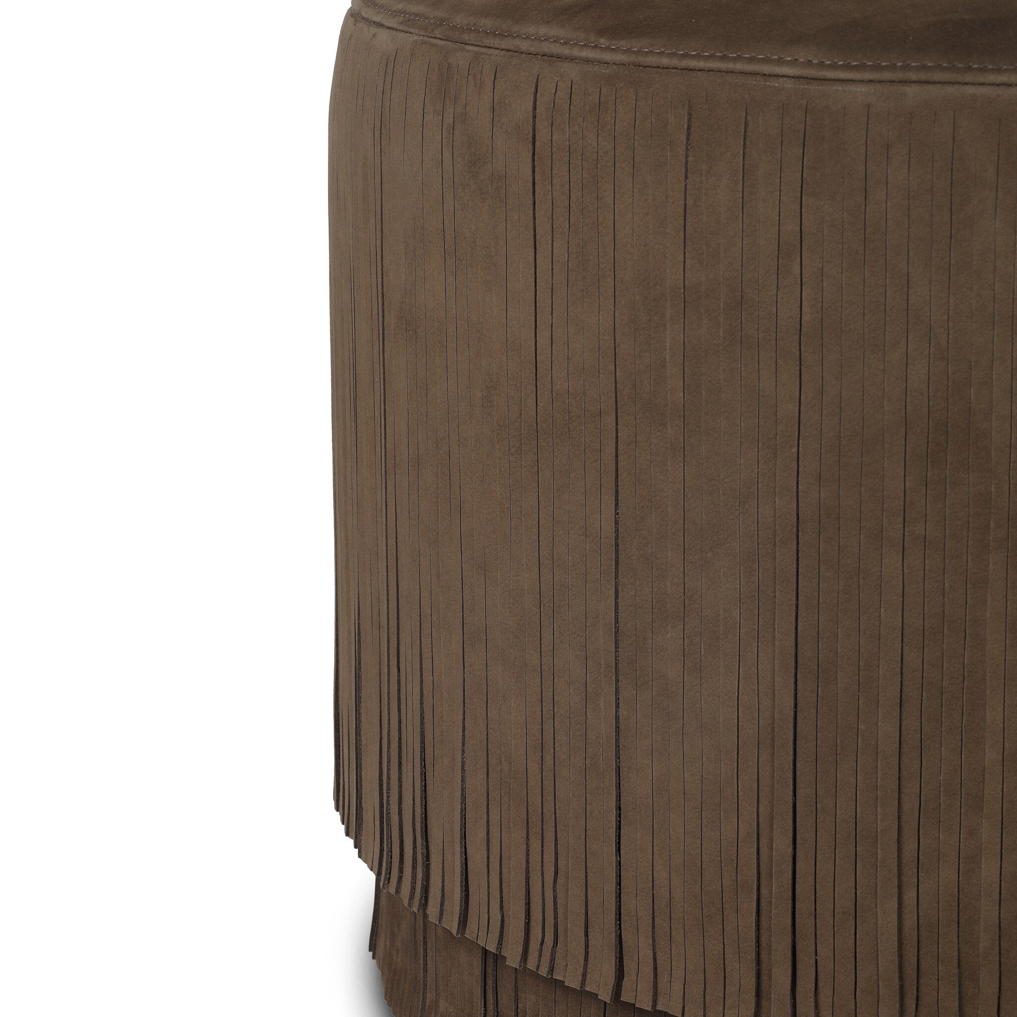 Four Hands Rooney Ottoman — Nubuck Cigar