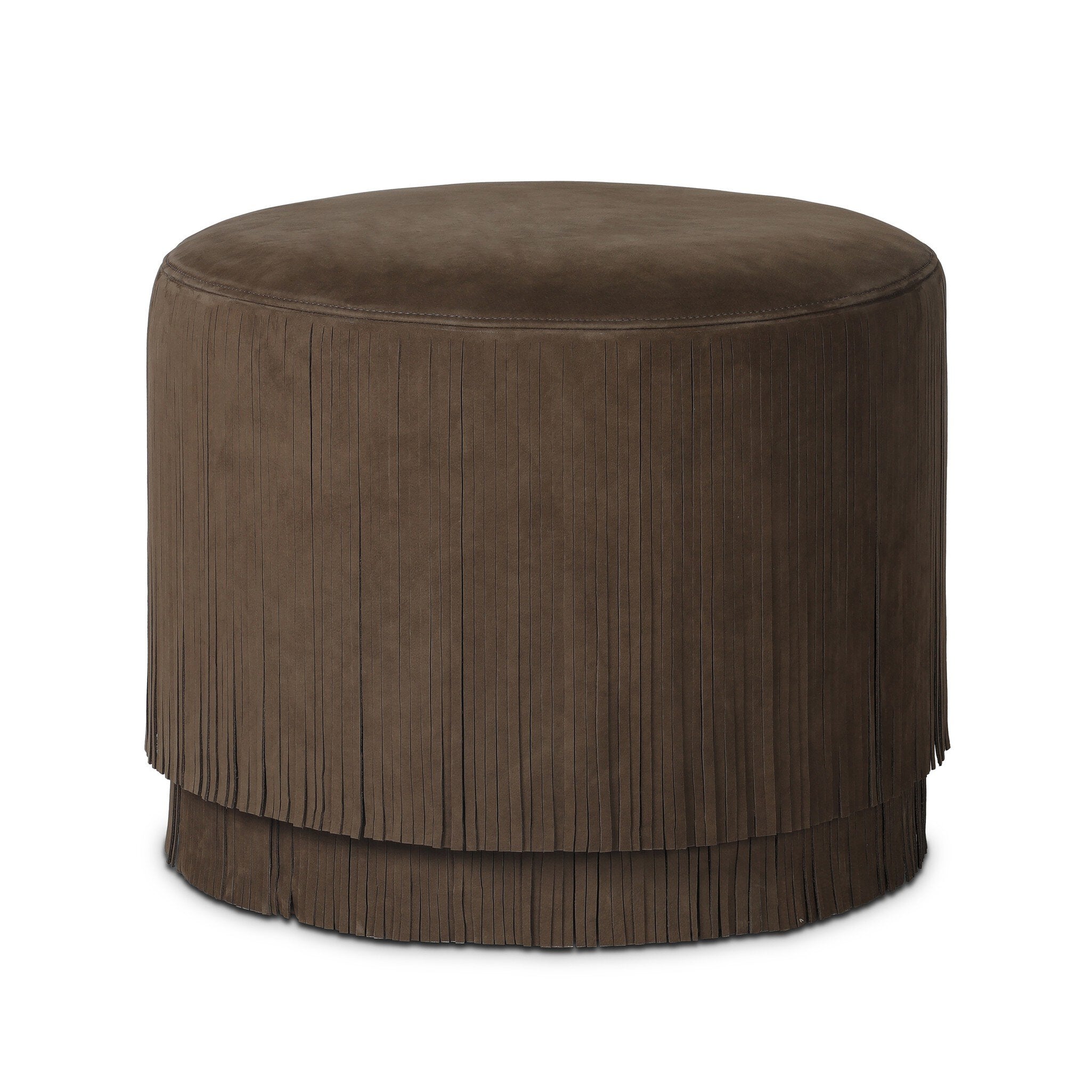Four Hands Rooney Ottoman — Nubuck Cigar