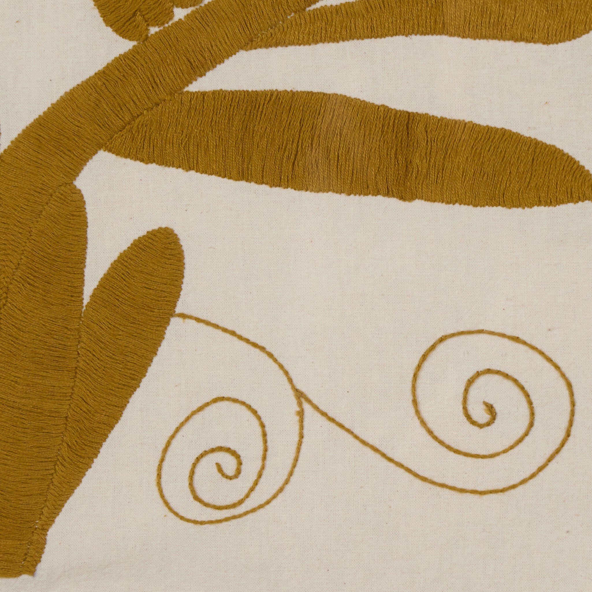 Four Hands Otomi Framed Textile — 253633-001 - 40.0x40.0-Walnut 2.5-095 Oro Otomi Textile Object-Large