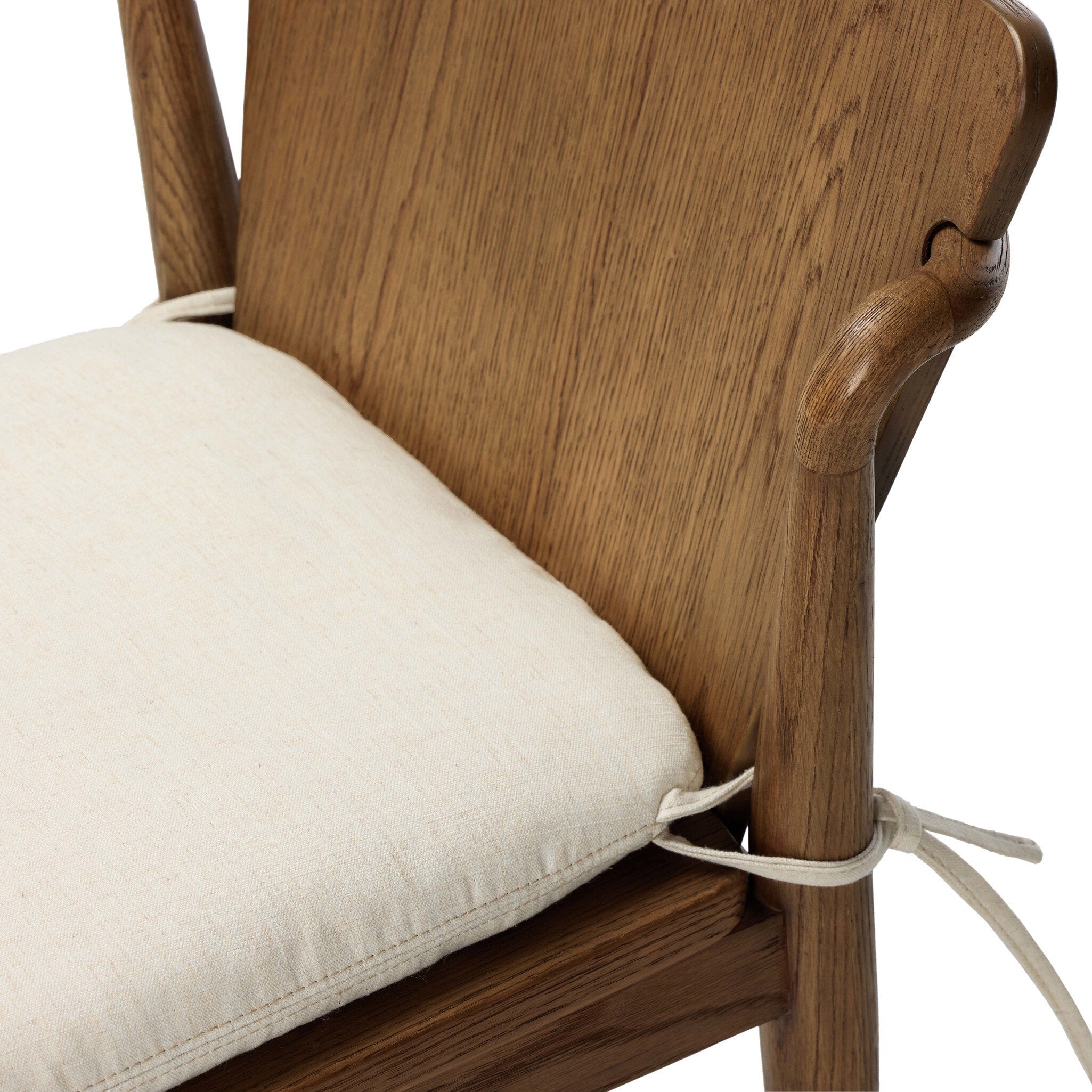 Four Hands Ankeny Dining Chair — Amber Oak-Savile Flax