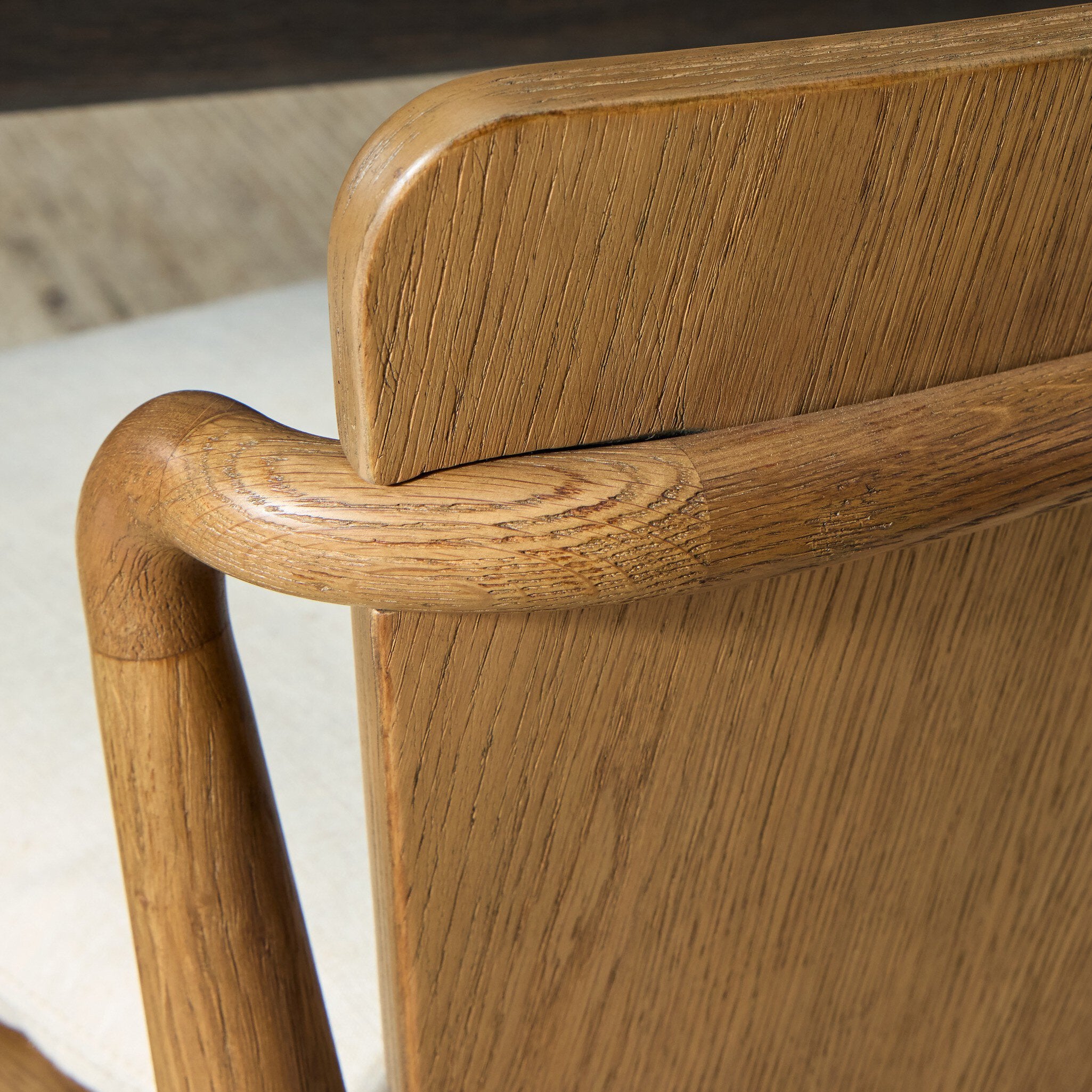 Four Hands Ankeny Dining Chair — Amber Oak-Savile Flax