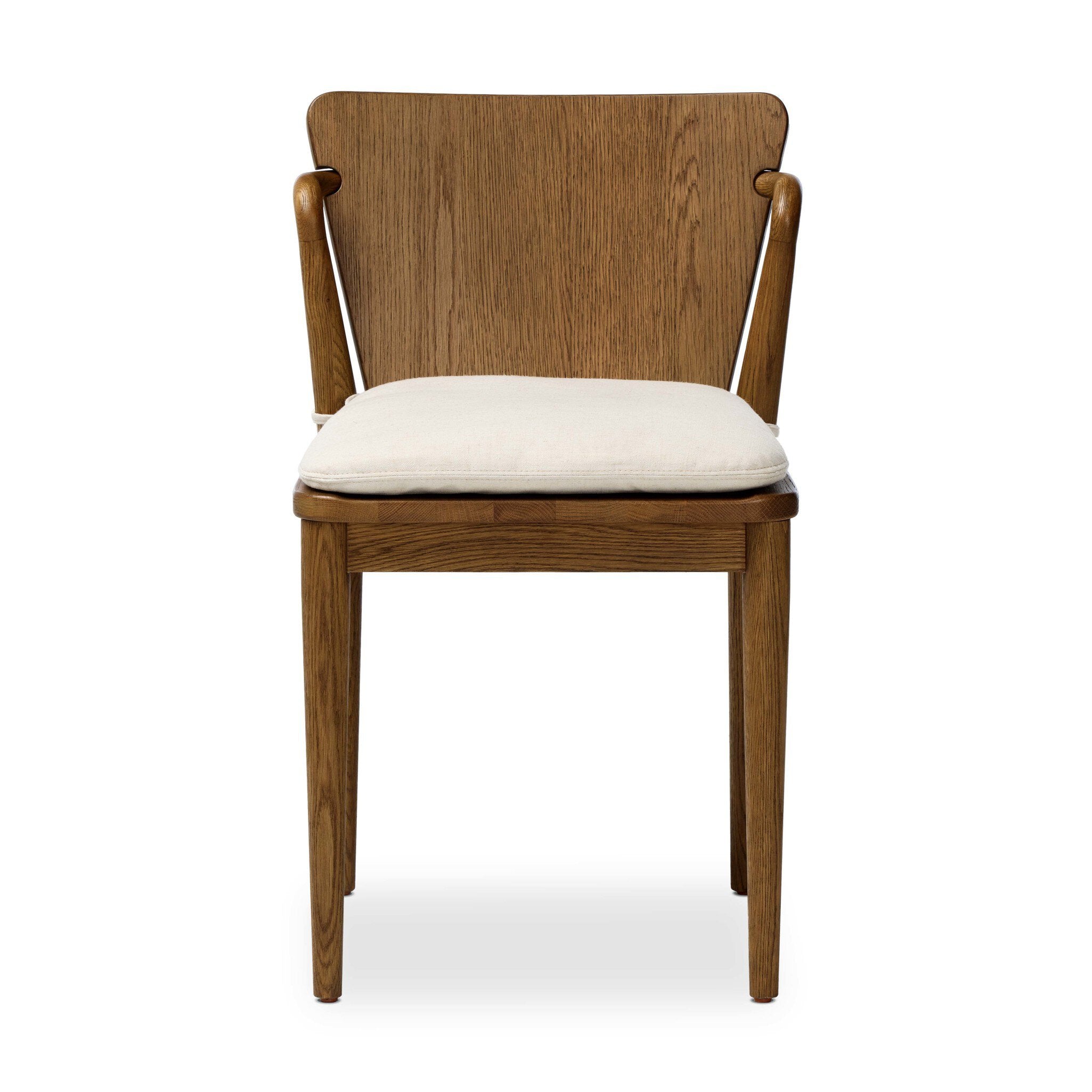 Four Hands Ankeny Dining Chair — Amber Oak-Savile Flax
