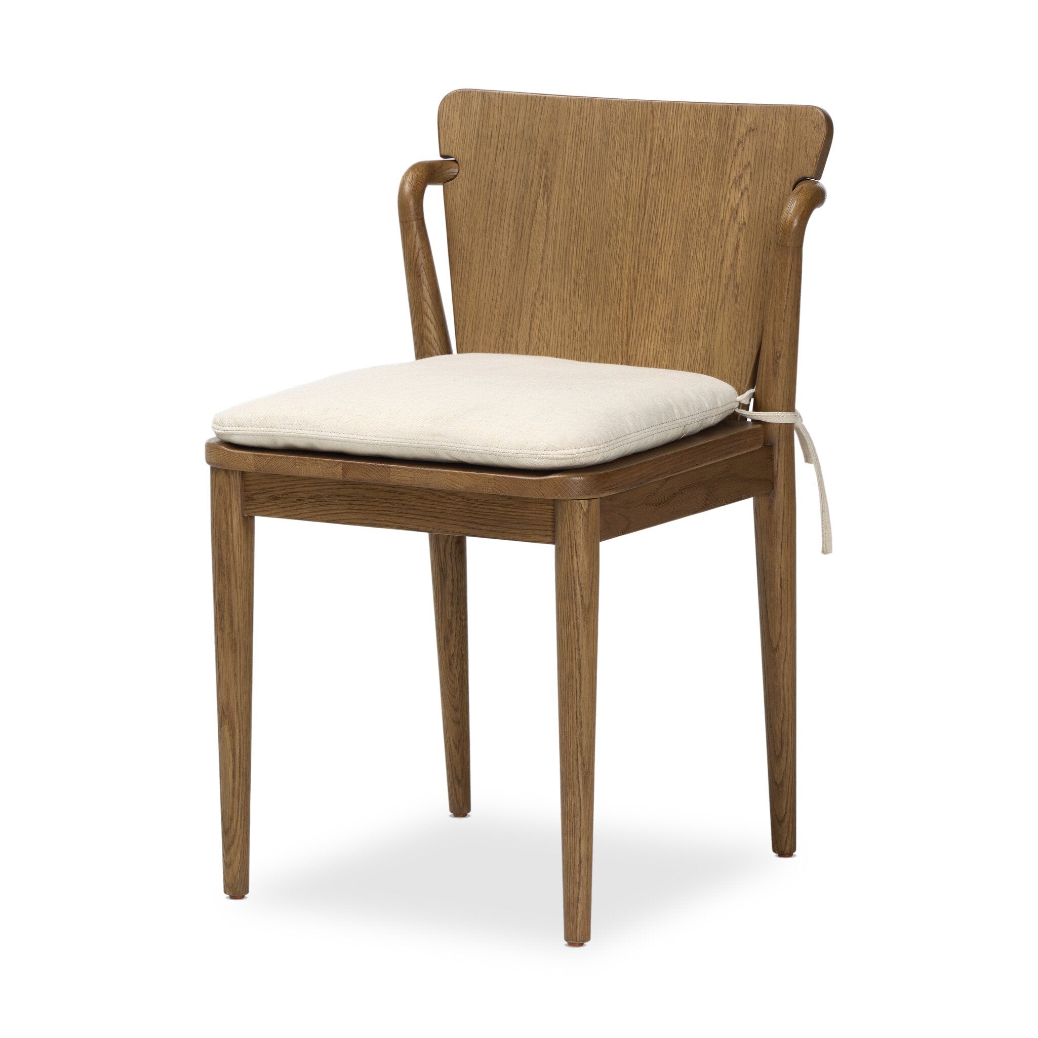 Four Hands Ankeny Dining Chair — Amber Oak-Savile Flax