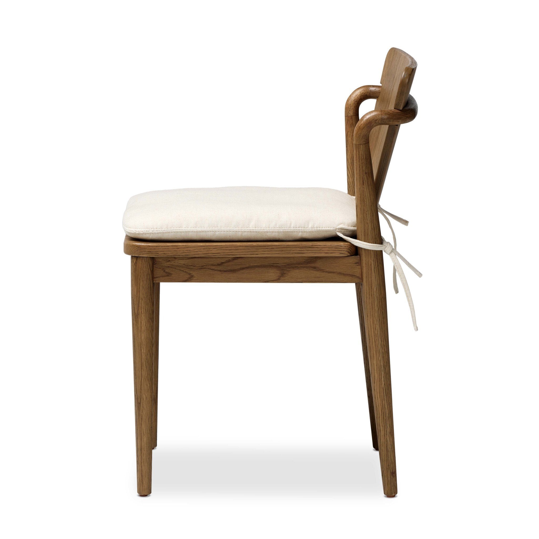 Four Hands Ankeny Dining Chair — Amber Oak-Savile Flax