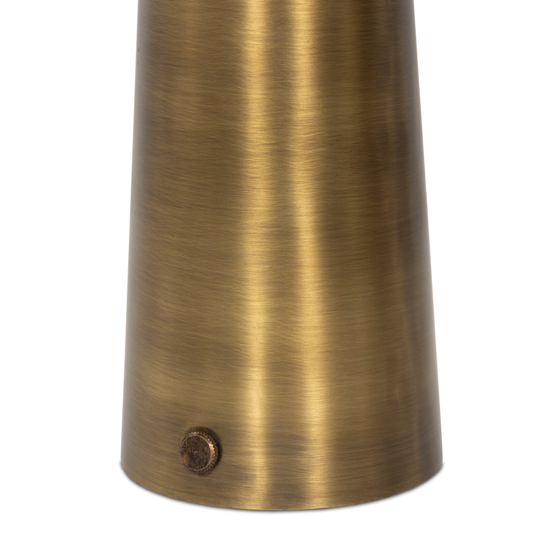 Four Hands Lumo Cordless Table Lamp — Aged Antique Brass Iron