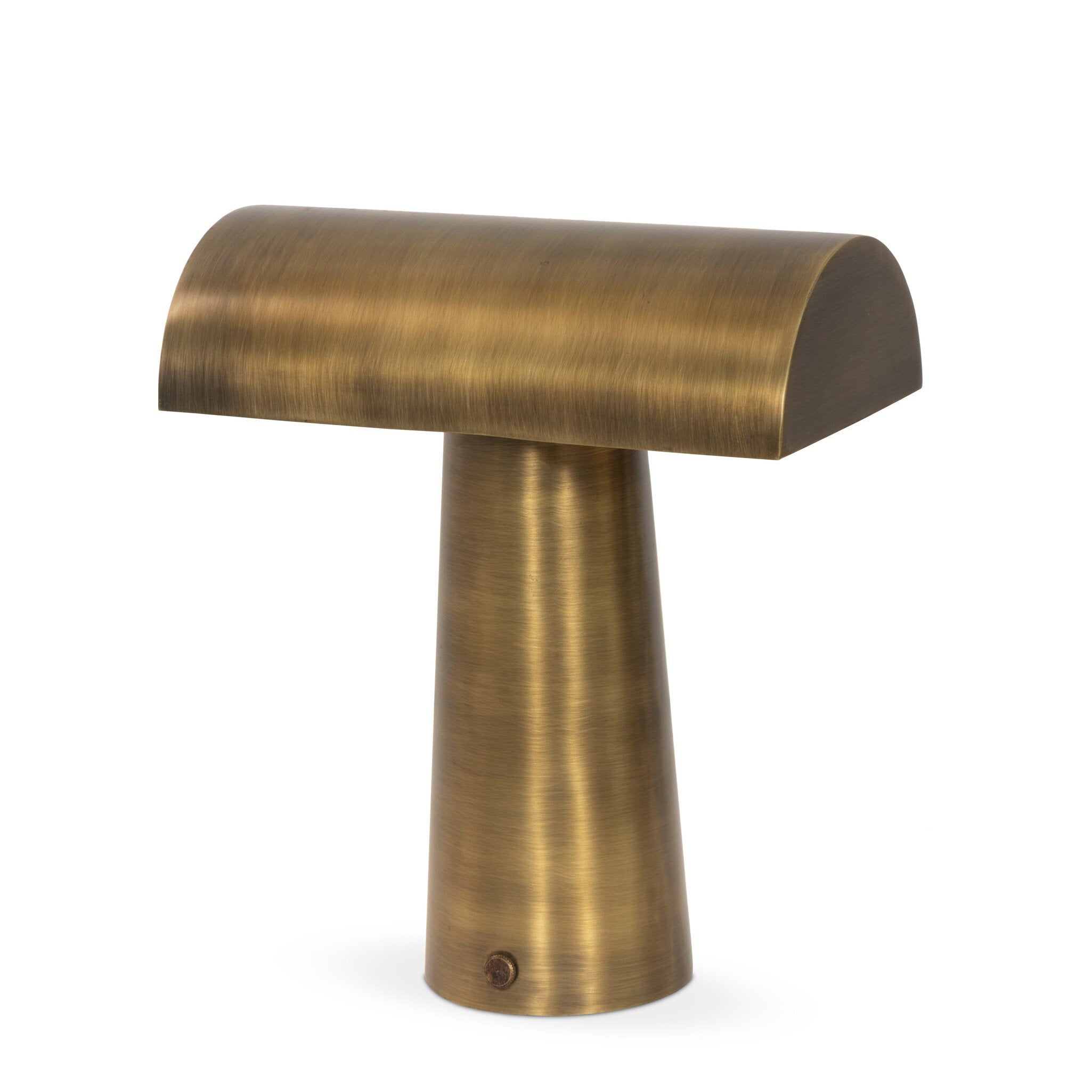 Four Hands Lumo Cordless Table Lamp — Aged Antique Brass Iron