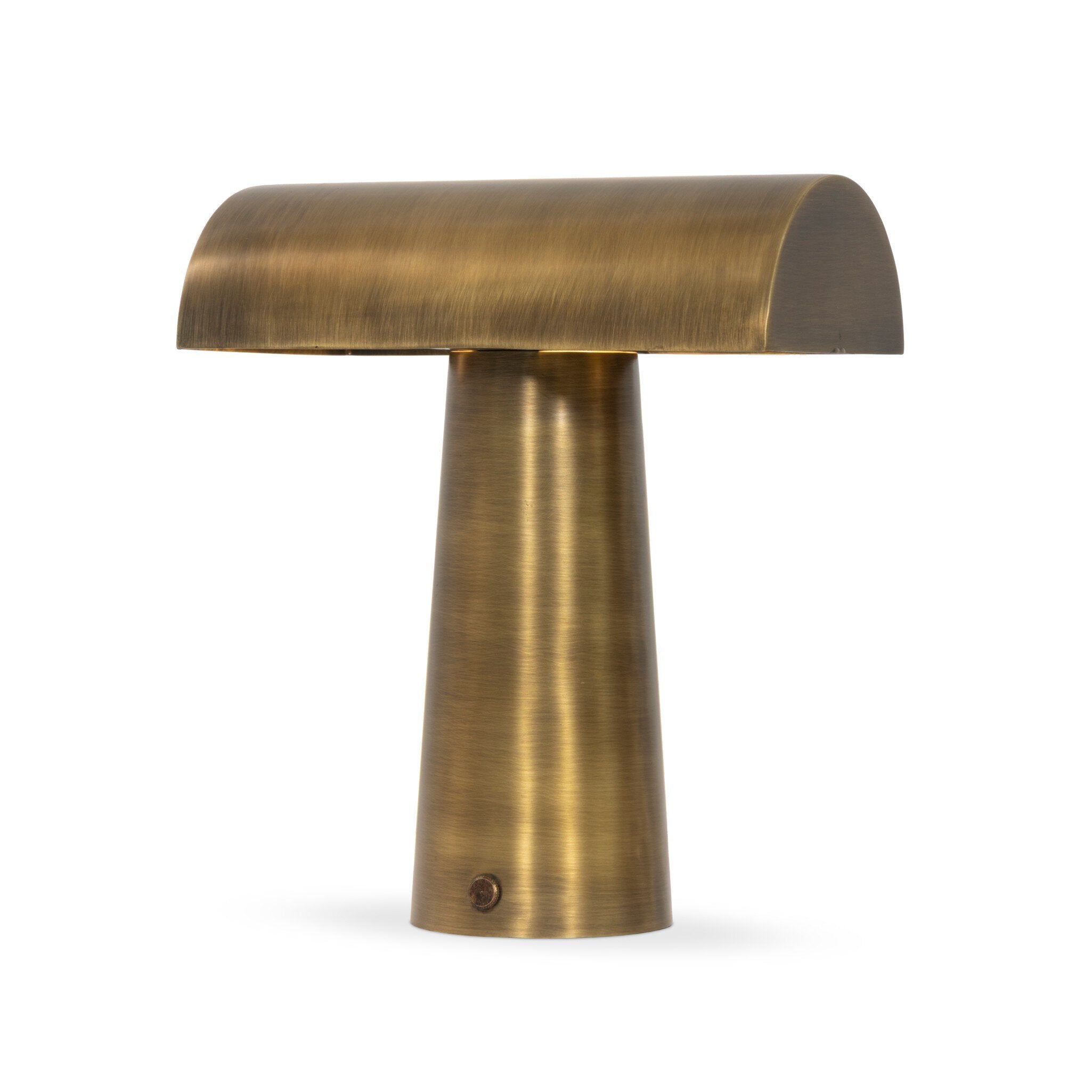 Four Hands Lumo Cordless Table Lamp — Aged Antique Brass Iron