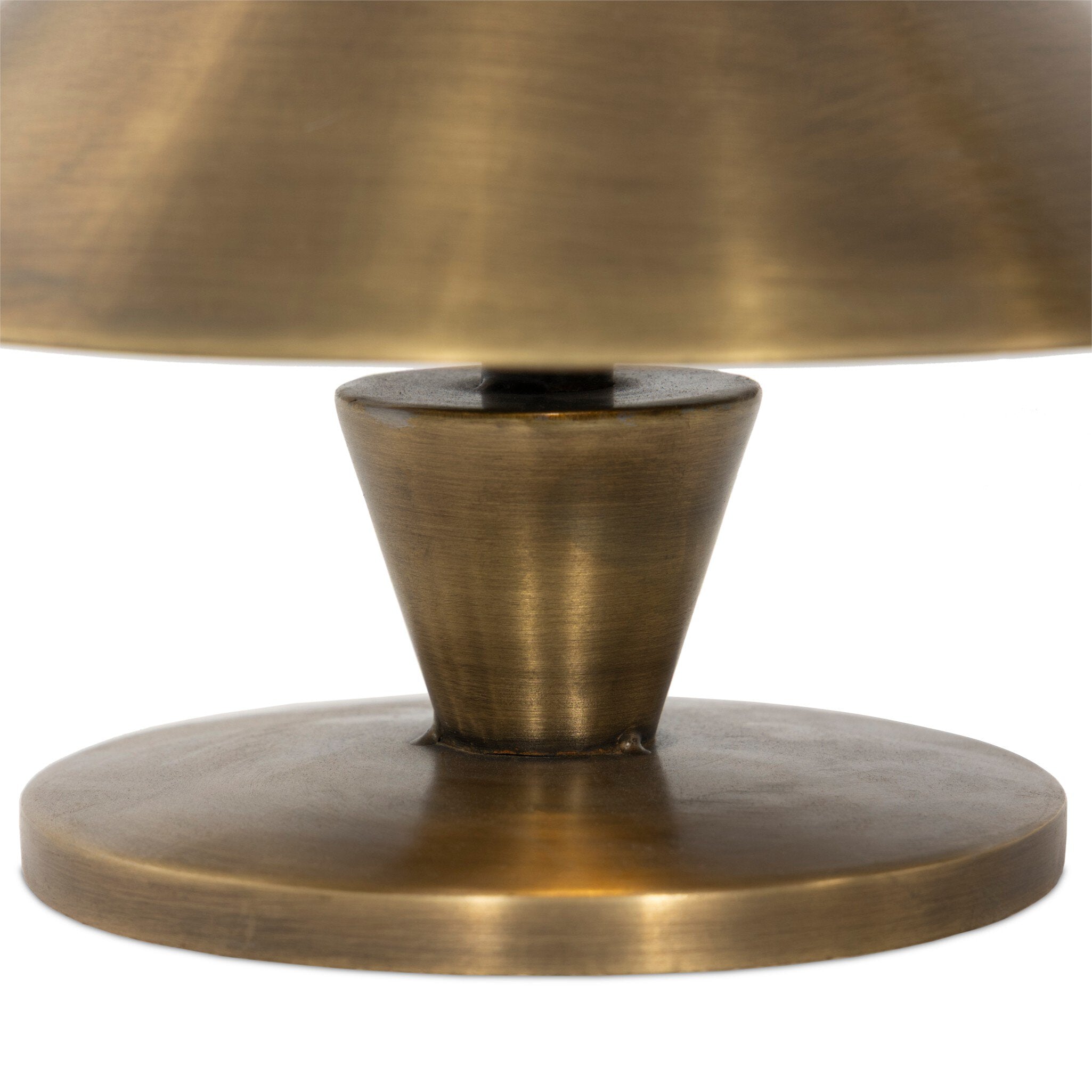 Four Hands Nyra Cordless Table Lamp — Aged Antique Brass Iron