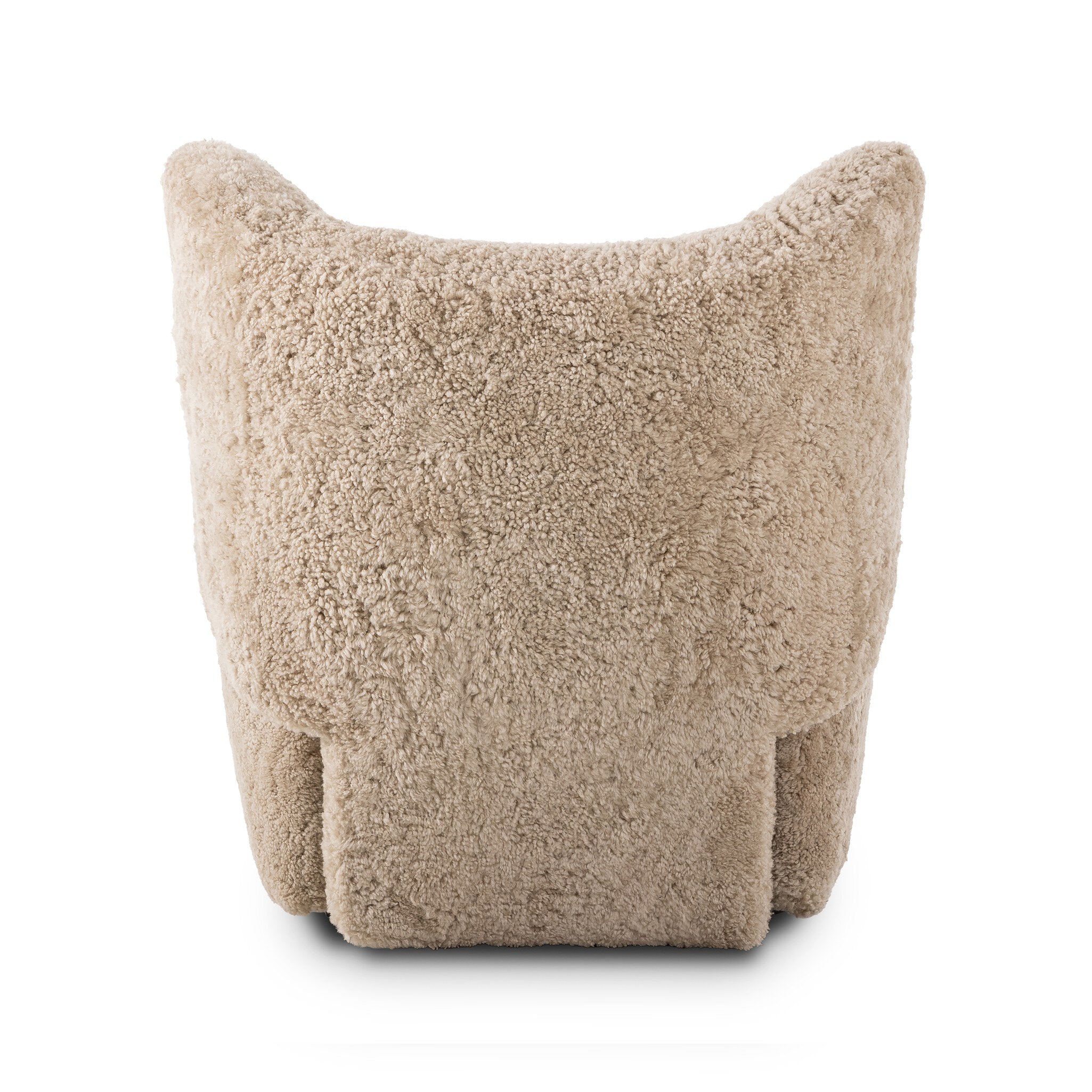 Four Hands Amelie Swivel  Recliner — Beige Shearling