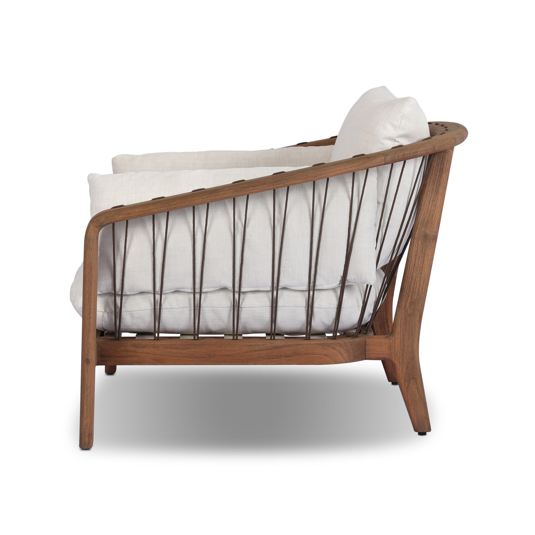 Four Hands Ambrosia Outdoor Chair — Vergo Cream-Earth Rope-Stained Toasted Brown-FSC