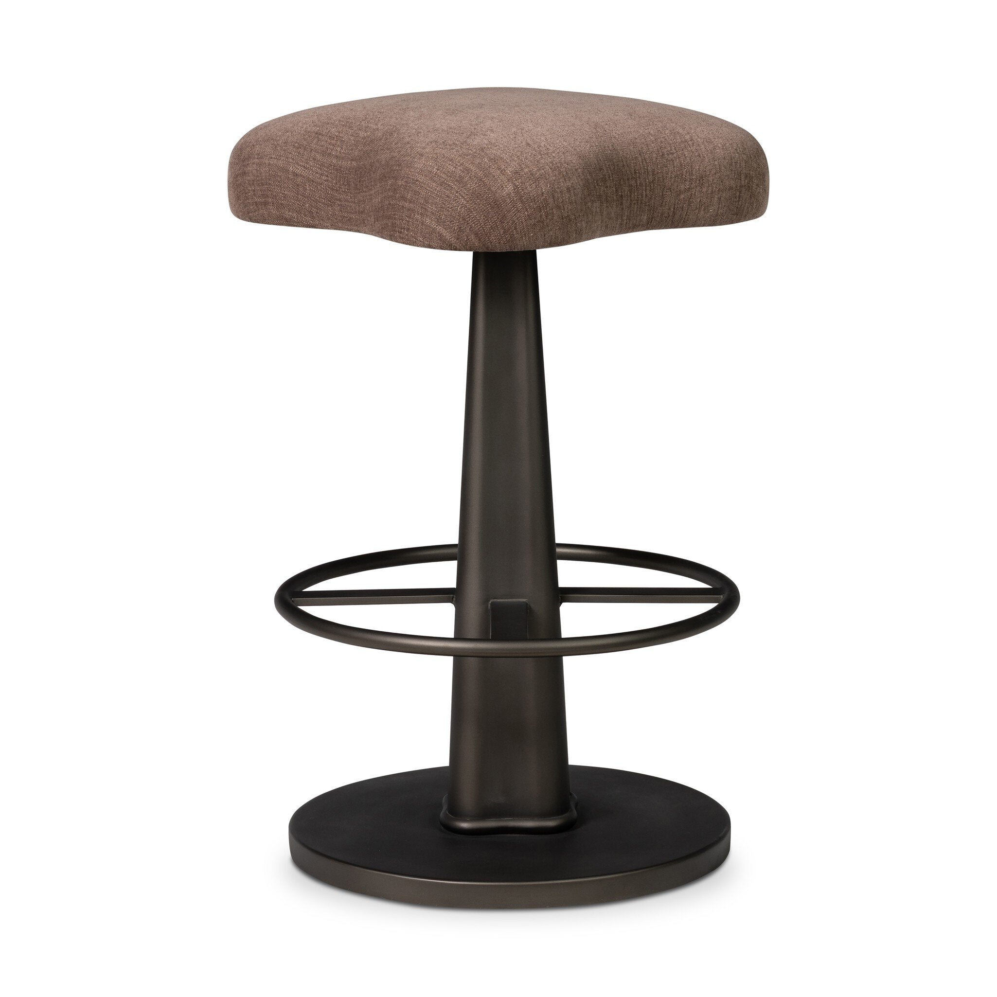 Four Hands Clova Swivel Bar + Counter Stool — Laughlin Cafe-Smooth Bronze-Counter