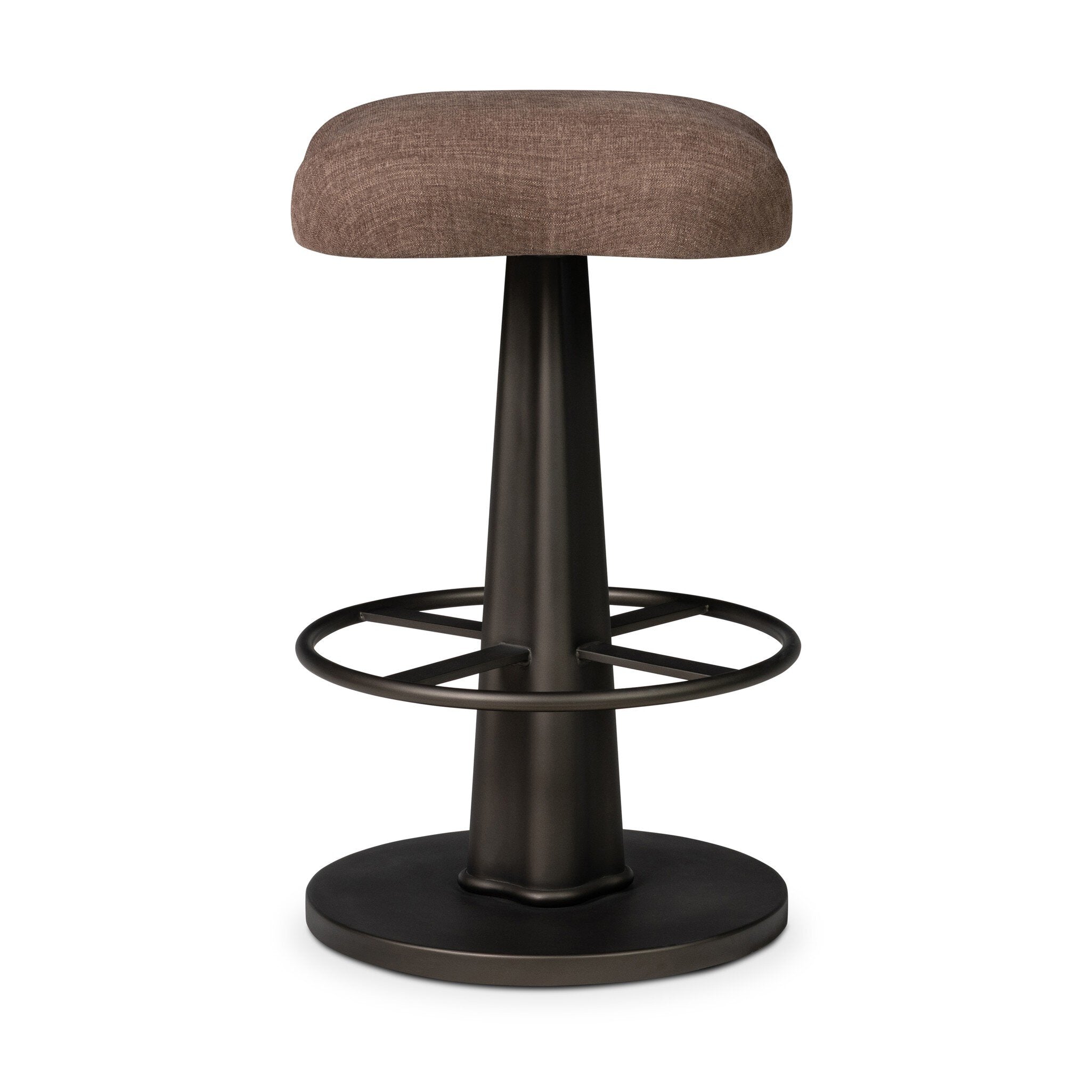 Four Hands Clova Swivel Bar + Counter Stool — Laughlin Cafe-Smooth Bronze-Counter