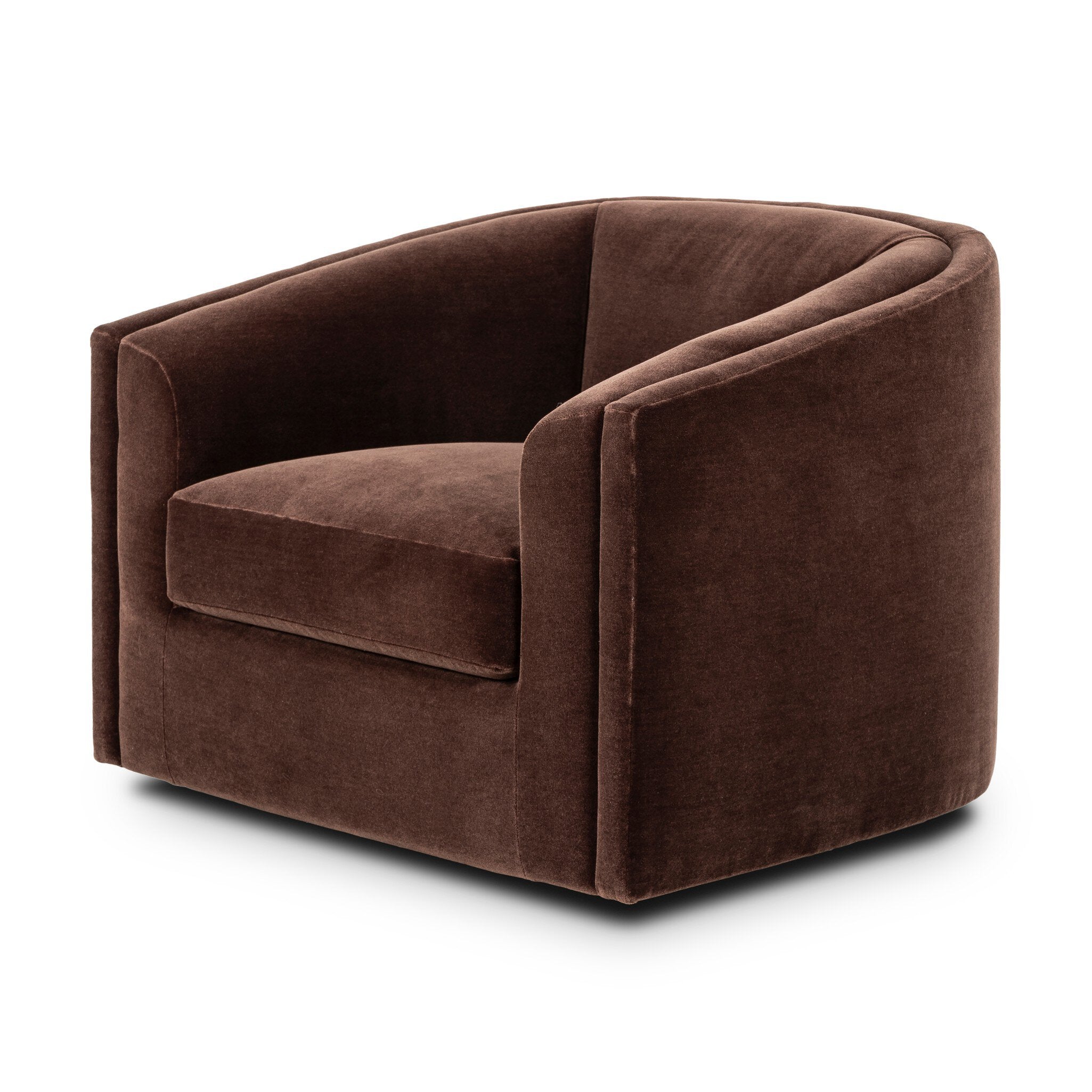 Four Hands Presley Swivel Chair — Monte Chocolate