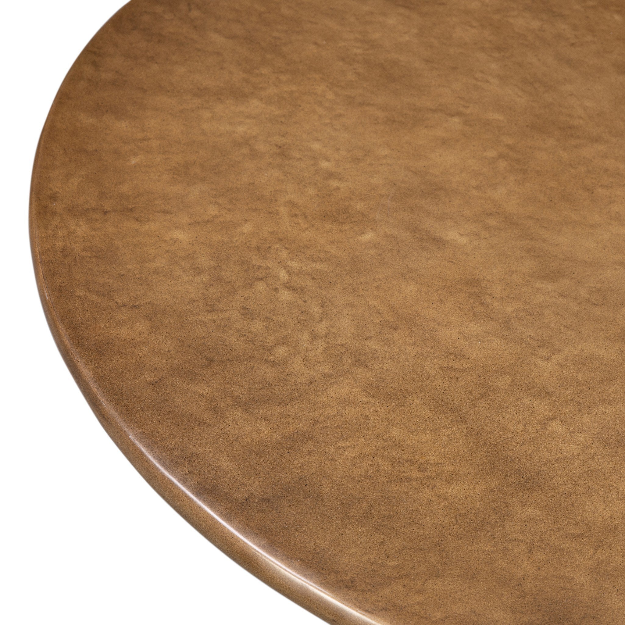 Four Hands Maudlin Bistro Table — Glossy Ochre Concrete