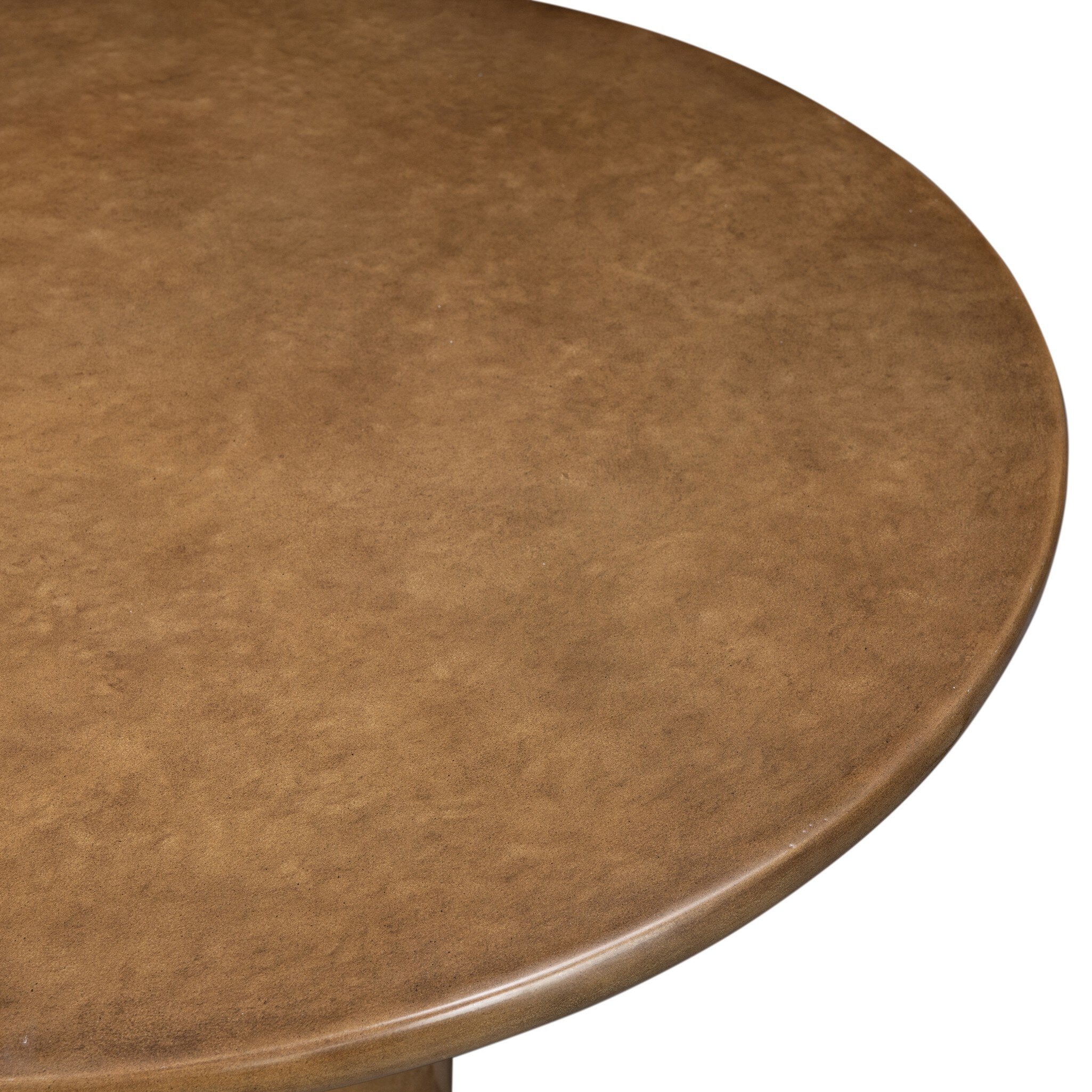Four Hands Maudlin Bistro Table — Glossy Ochre Concrete