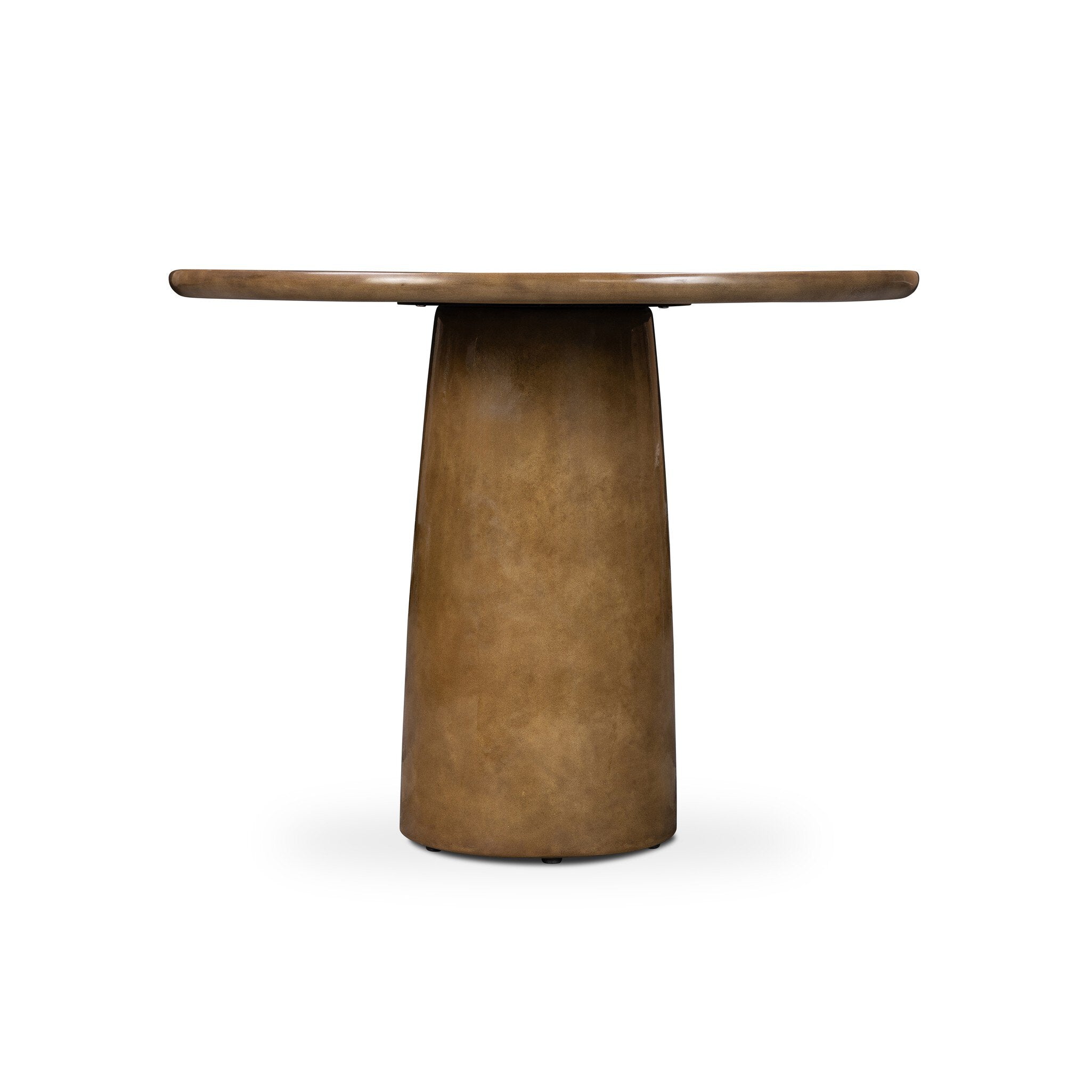 Four Hands Maudlin Bistro Table — Glossy Ochre Concrete